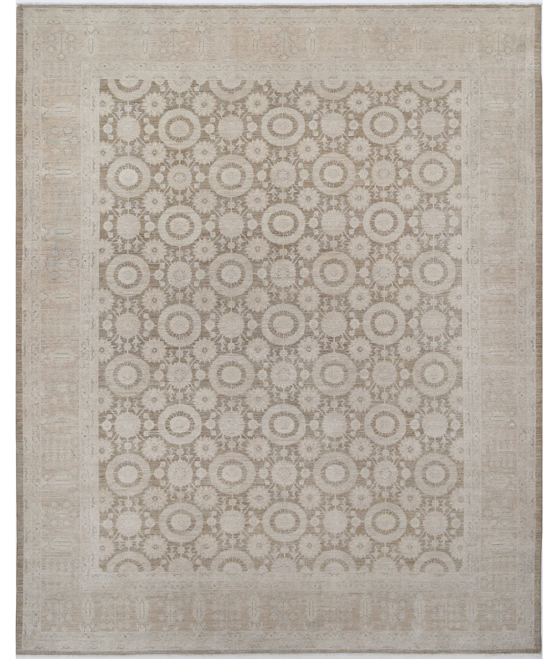Hand Knotted Serenity Wool Rug - 7&#39;8&#39;&#39; x 9&#39;10&#39;&#39; 7&#39;8&#39;&#39; x 9&#39;10&#39;&#39; (230 X 295) / Taupe / Ivory