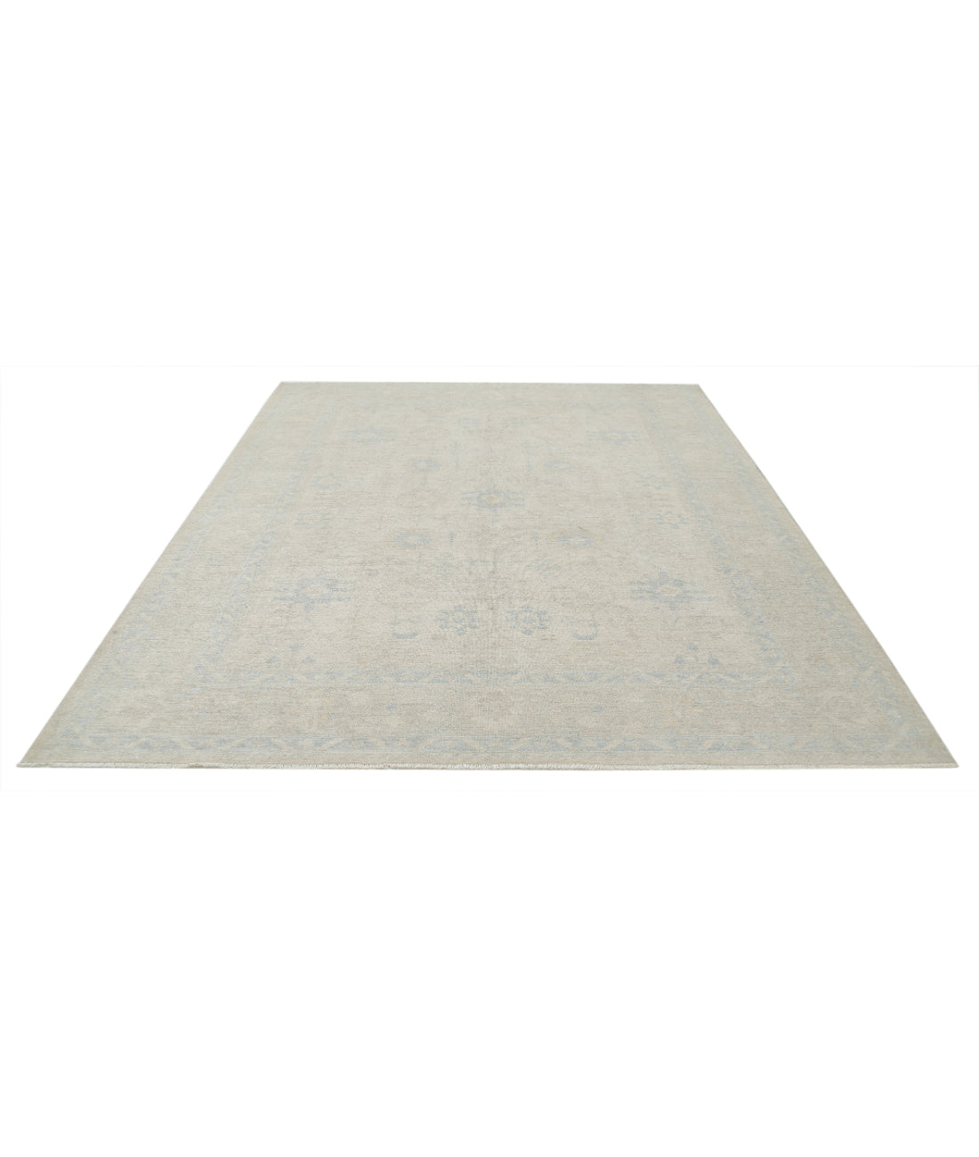 Hand Knotted Serenity Wool Rug - 8'1'' x 9'6'' 8'1'' x 9'6'' (243 X 285) / Ivory / Ivory