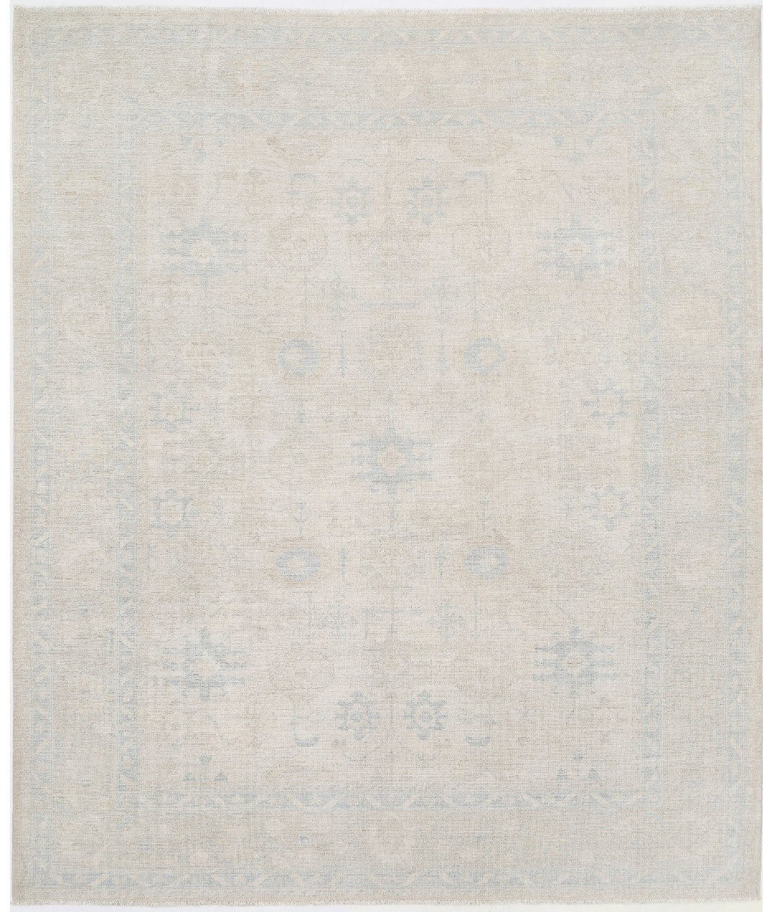 Hand Knotted Serenity Wool Rug - 8'1'' x 9'6'' 8'1'' x 9'6'' (243 X 285) / Ivory / Ivory
