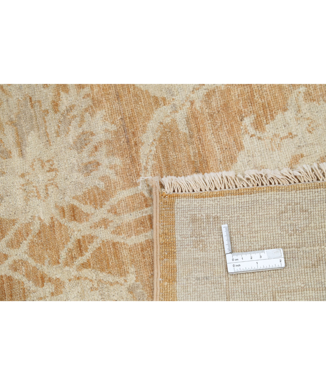 Hand Knotted Serenity Wool Rug - 7'10'' x 9'5'' 7'10'' x 9'5'' (235 X 283) / Orange / Ivory
