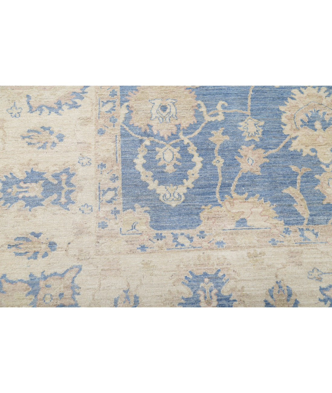 Hand Knotted Serenity Wool Rug - 8'1'' x 9'9'' 8'1'' x 9'9'' (243 X 293) / Blue / Ivory