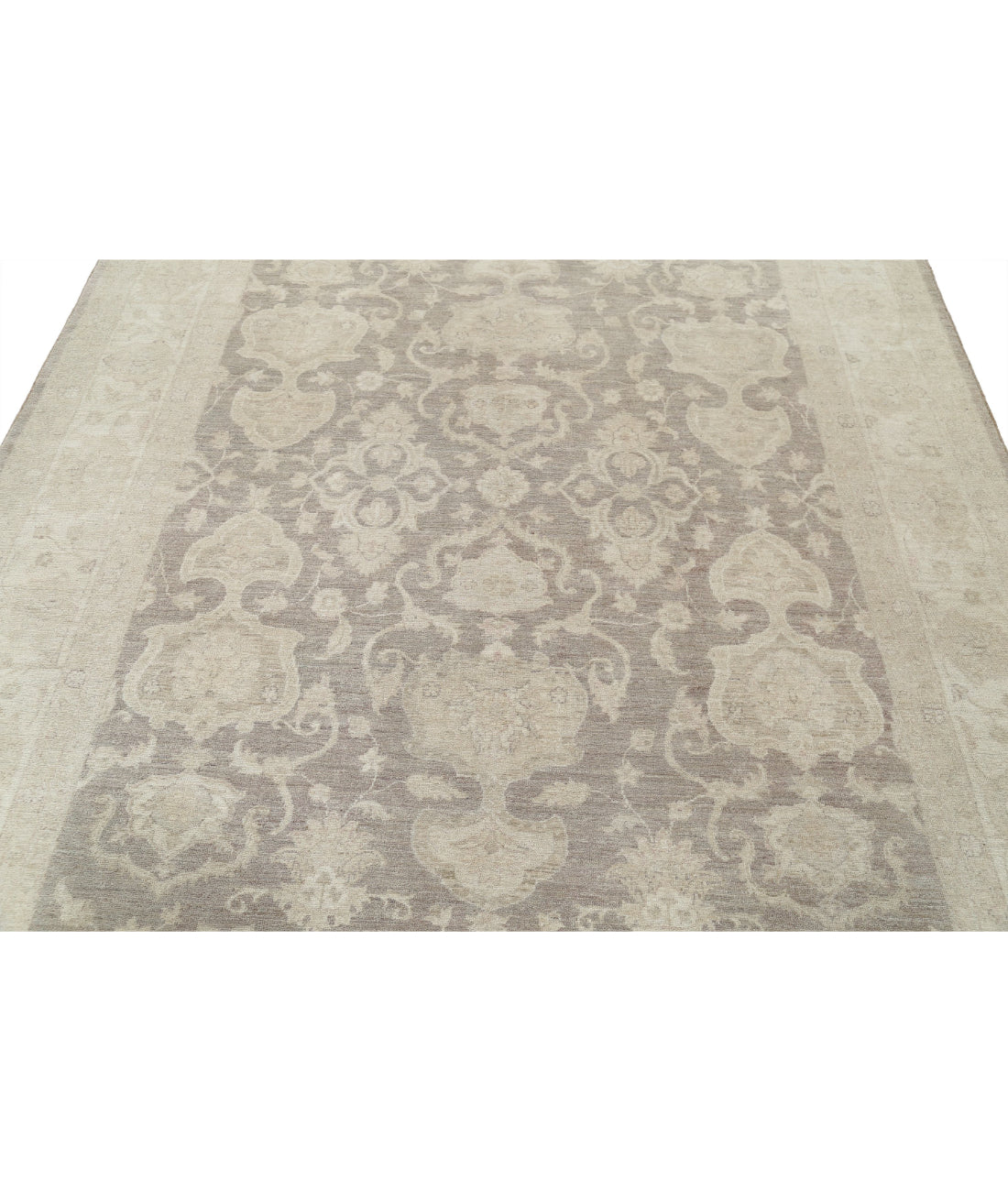 Hand Knotted Serenity Wool Rug - 7'0'' x 9'4'' 7'0'' x 9'4'' (210 X 280) / Tan / Ivory