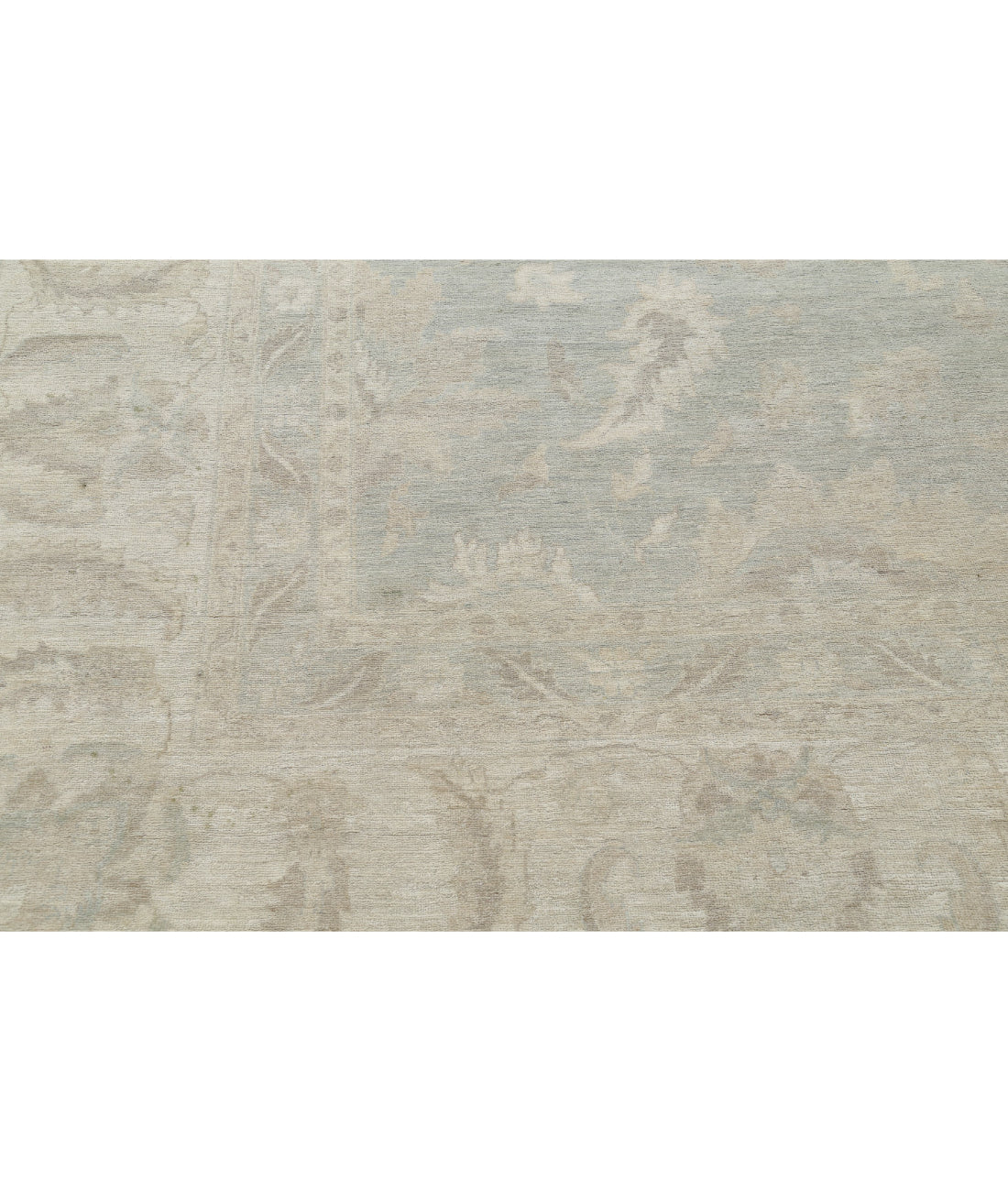 Hand Knotted Serenity Wool Rug - 13'2'' x 20'6'' 13'2'' x 20'6'' (395 X 615) / Green / Ivory