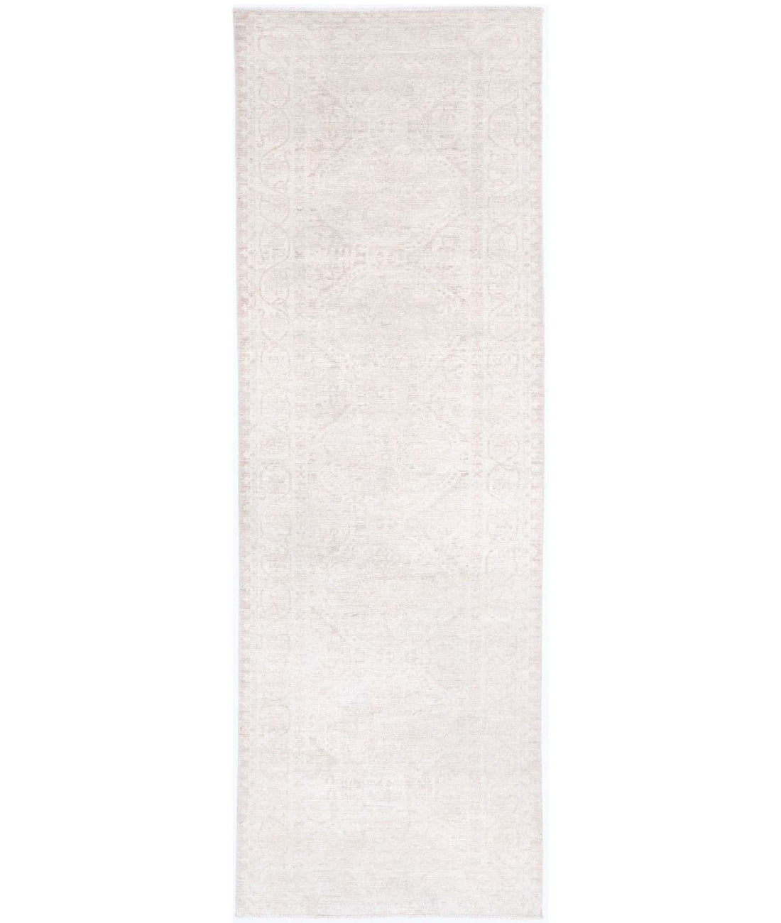 Hand Knotted Fine Serenity Wool Rug - 2'10'' x 9'6'' 2'10'' x 9'6'' (85 X 285) / Beige / Taupe