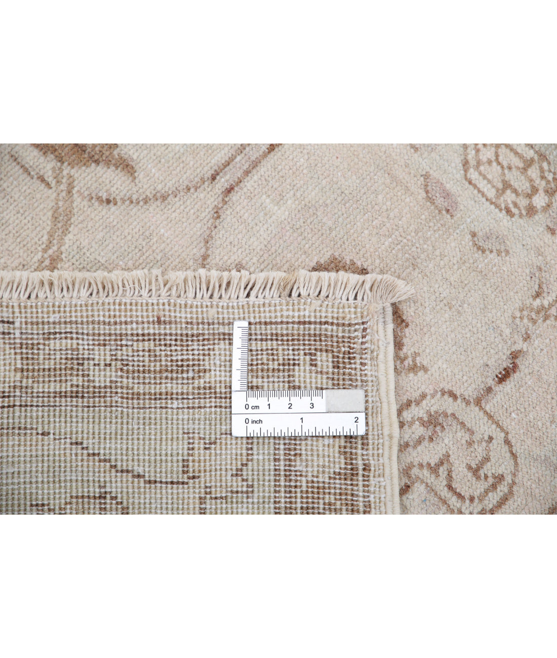 Hand Knotted Fine Serenity Wool Rug - 4'3'' x 5'11'' 4'3'' x 5'11'' (128 X 178) / Ivory / Brown