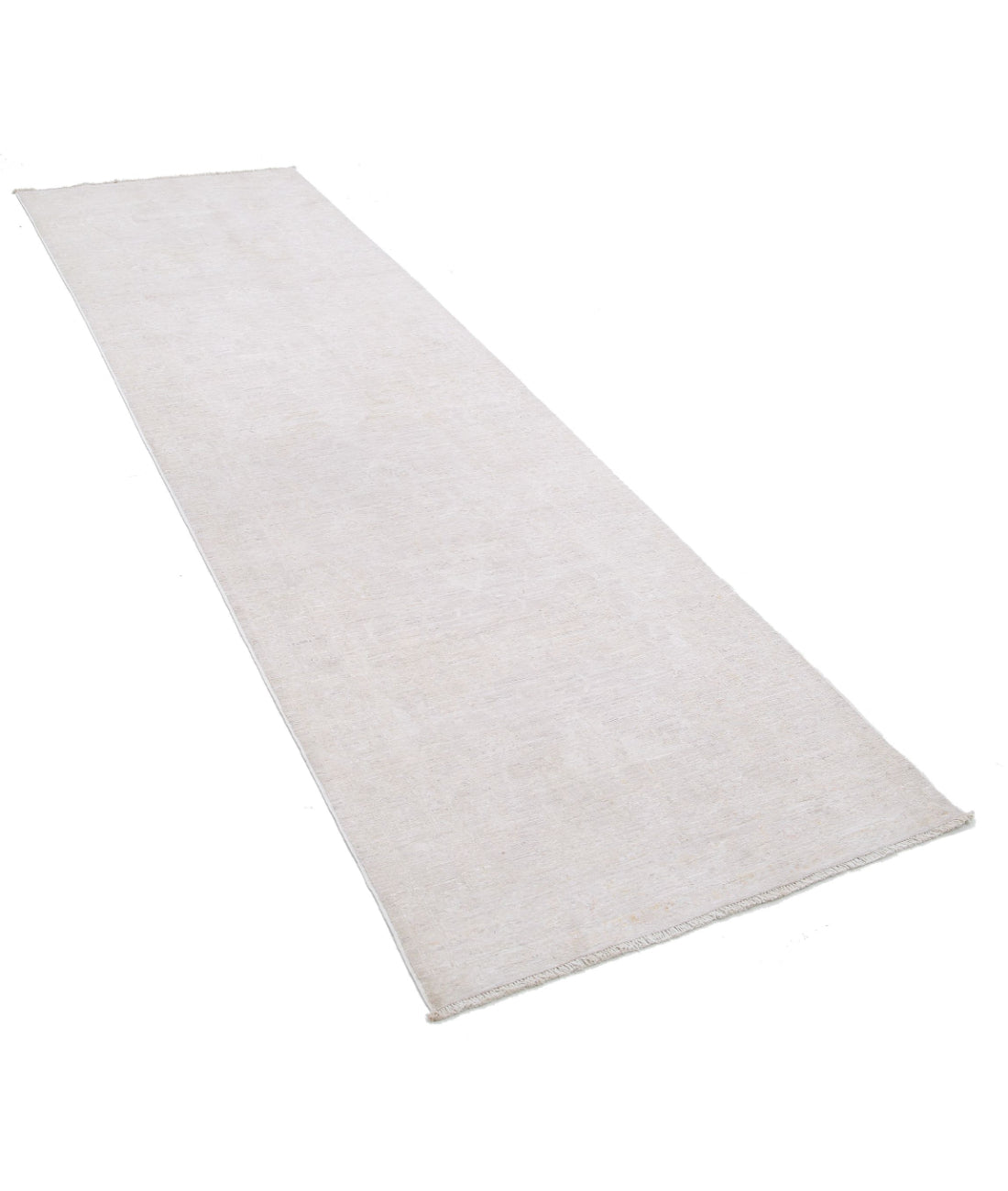 Hand Knotted Fine Serenity Wool Rug - 3'0'' x 10'1'' 3'0'' x 10'1'' (90 X 303) / Taupe / Ivory