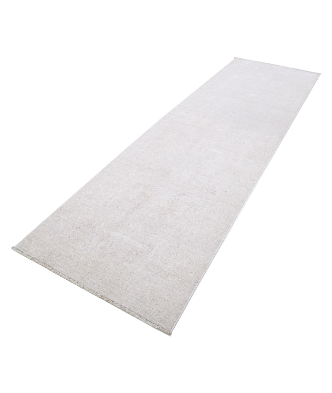 Hand Knotted Fine Serenity Wool Rug - 3'0'' x 10'1'' 3'0'' x 10'1'' (90 X 303) / Taupe / Ivory
