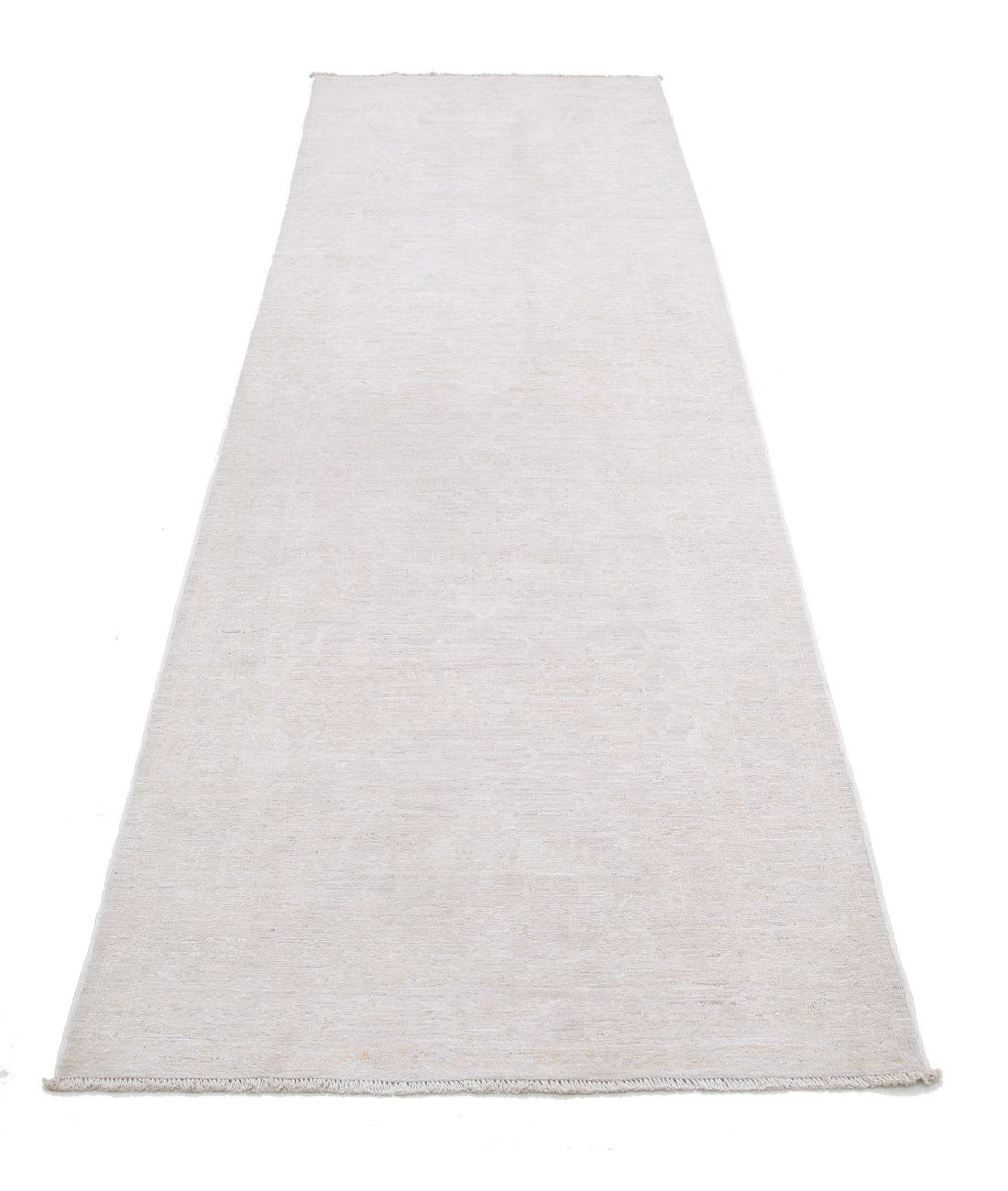 Hand Knotted Fine Serenity Wool Rug - 3'0'' x 10'1'' 3'0'' x 10'1'' (90 X 303) / Taupe / Ivory