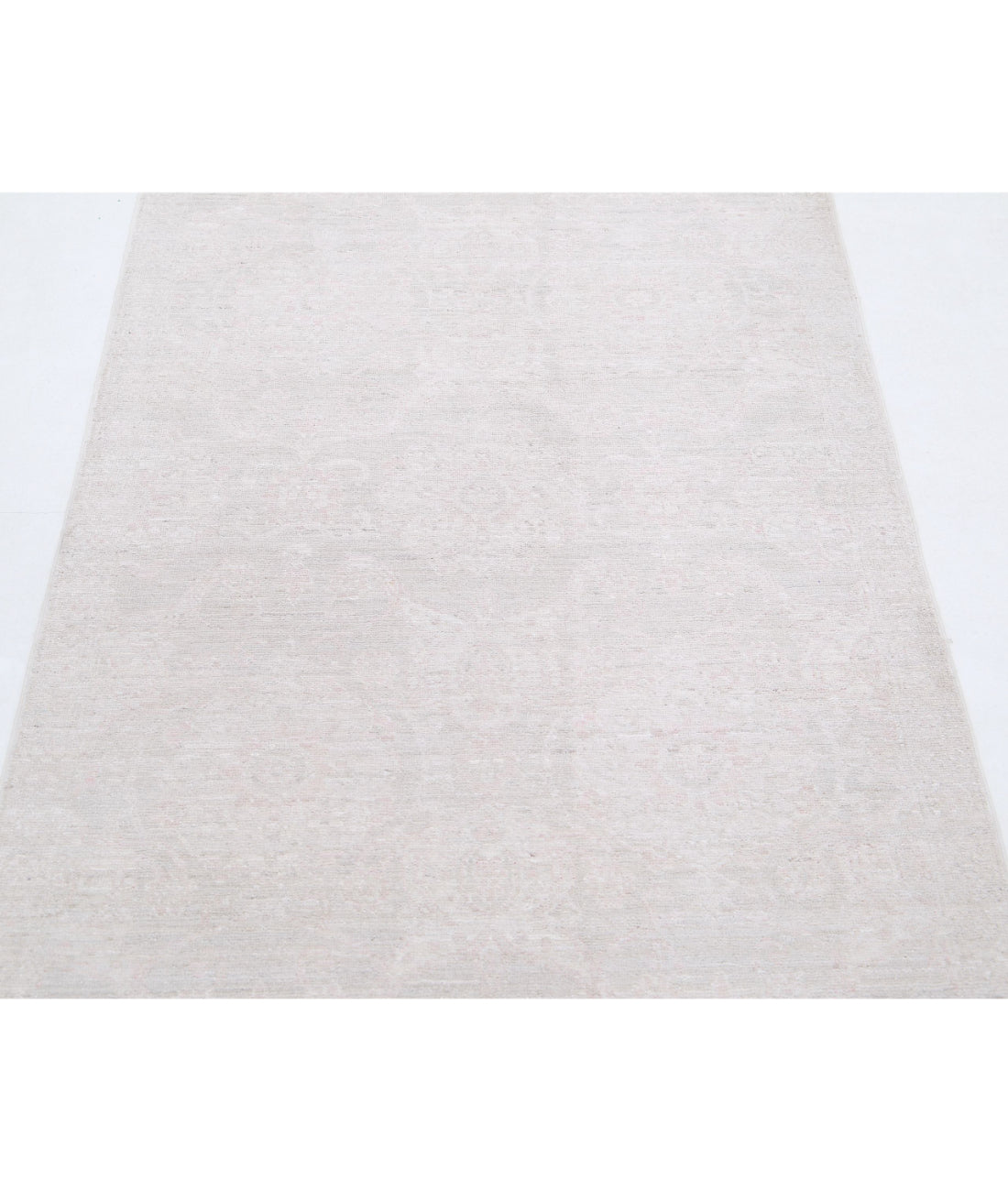 Hand Knotted Fine Serenity Wool Rug - 3'0'' x 11'0'' 3'0'' x 11'0'' (90 X 330) / Grey / Ivory