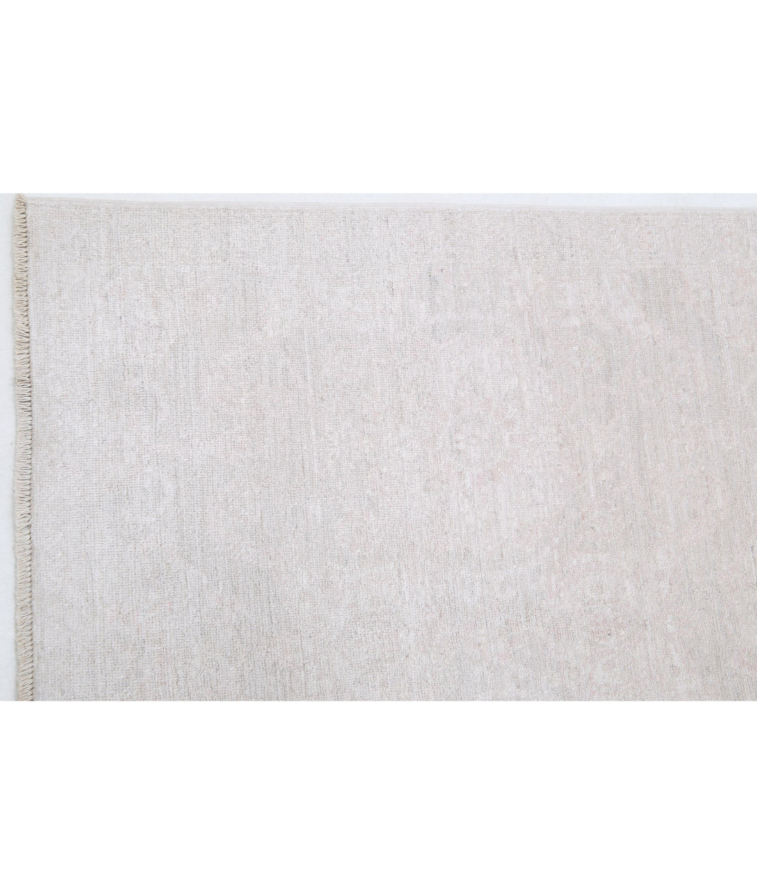 Hand Knotted Fine Serenity Wool Rug - 3'0'' x 11'0'' 3'0'' x 11'0'' (90 X 330) / Grey / Ivory