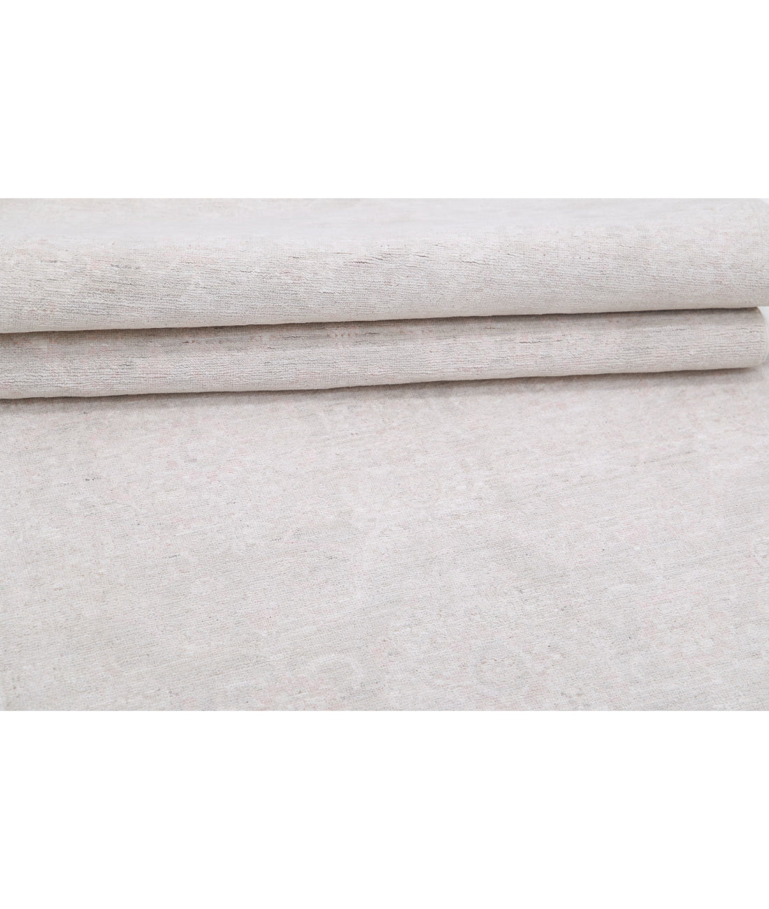 Hand Knotted Fine Serenity Wool Rug - 3'0'' x 11'0'' 3'0'' x 11'0'' (90 X 330) / Grey / Ivory