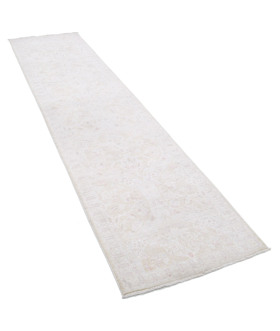 Hand Knotted Fine Serenity Wool Rug - 2'6'' x 10'5'' 2'6'' x 10'5'' (75 X 313) / Gold / Ivory