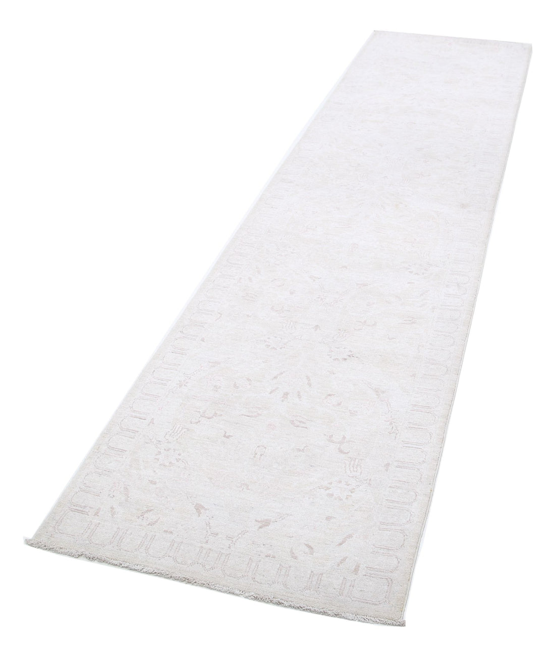 Hand Knotted Fine Serenity Wool Rug - 2'6'' x 10'5'' 2'6'' x 10'5'' (75 X 313) / Gold / Ivory