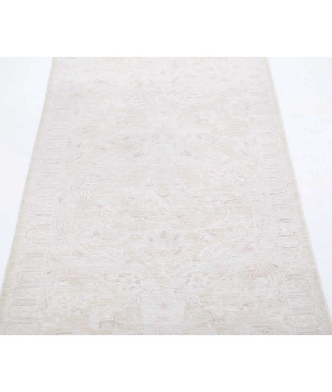 Hand Knotted Fine Serenity Wool Rug - 2'6'' x 10'5'' 2'6'' x 10'5'' (75 X 313) / Gold / Ivory