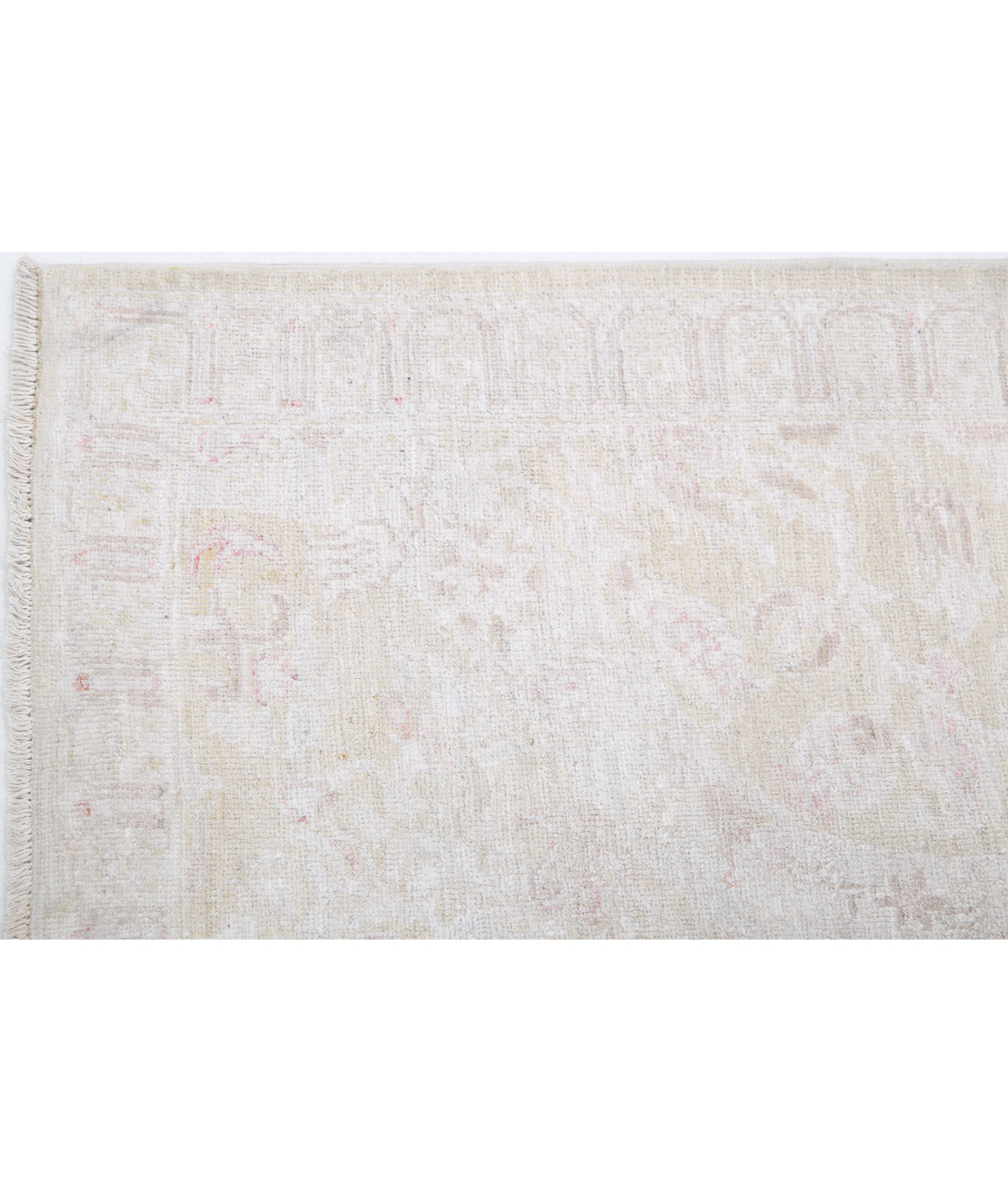 Hand Knotted Fine Serenity Wool Rug - 2'6'' x 10'5'' 2'6'' x 10'5'' (75 X 313) / Gold / Ivory