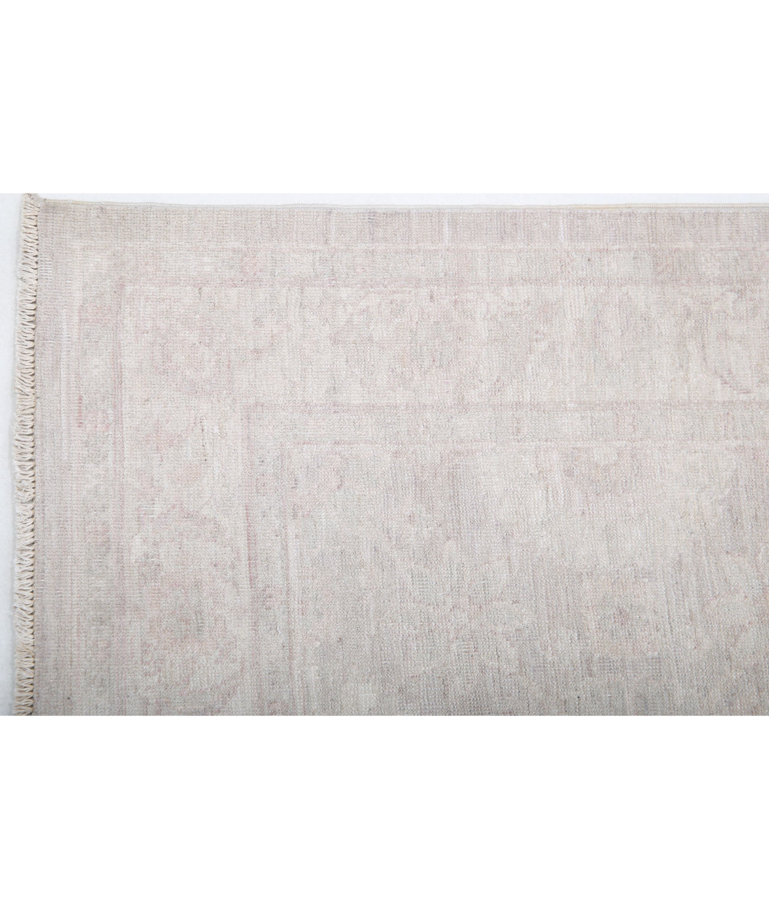 Hand Knotted Fine Serenity Wool Rug - 2'9'' x 10'2'' 2'9'' x 10'2'' (83 X 305) / Grey / Ivory