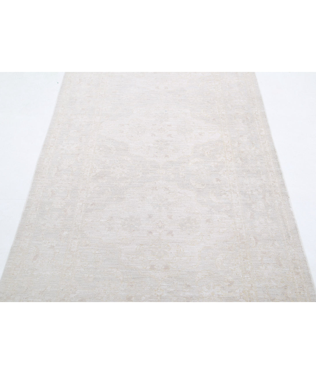 Hand Knotted Fine Serenity Wool Rug - 3'3'' x 10'2'' 3'3'' x 10'2'' (98 X 305) / Grey / Ivory