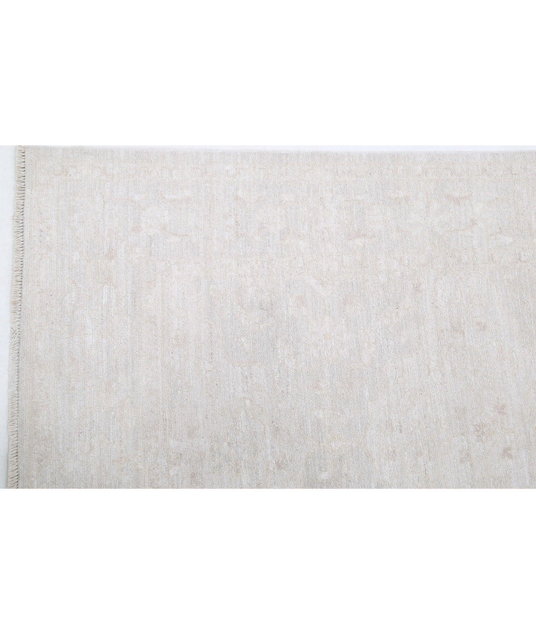 Hand Knotted Fine Serenity Wool Rug - 3'3'' x 10'2'' 3'3'' x 10'2'' (98 X 305) / Grey / Ivory
