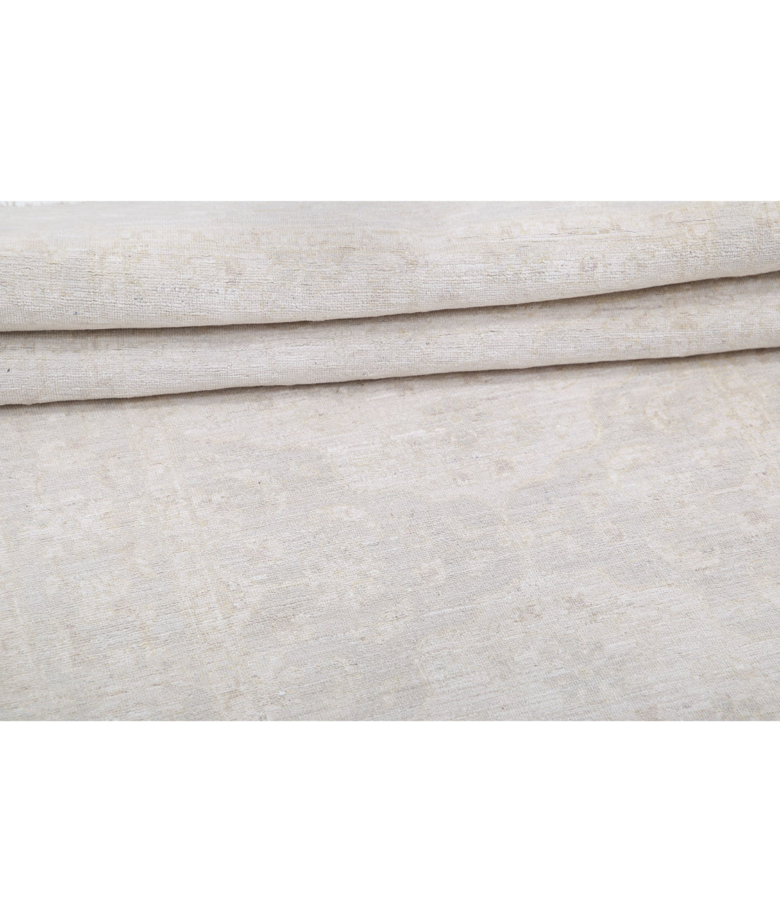 Hand Knotted Fine Serenity Wool Rug - 3'3'' x 10'2'' 3'3'' x 10'2'' (98 X 305) / Grey / Ivory