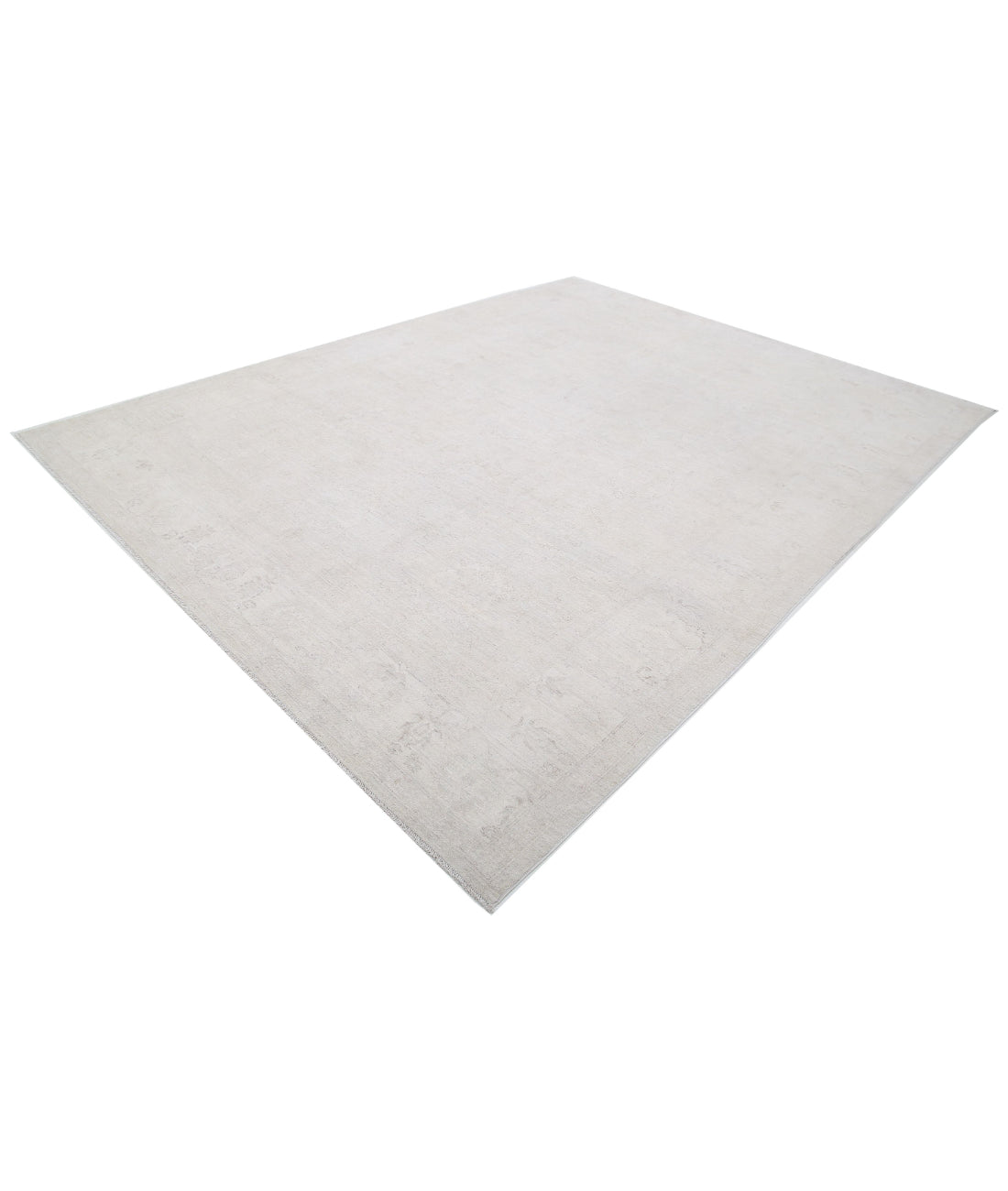 Hand Knotted Fine Serenity Wool Rug - 8'11'' x 11'10'' 8'11'' x 11'10'' (268 X 355) / Ivory / Taupe