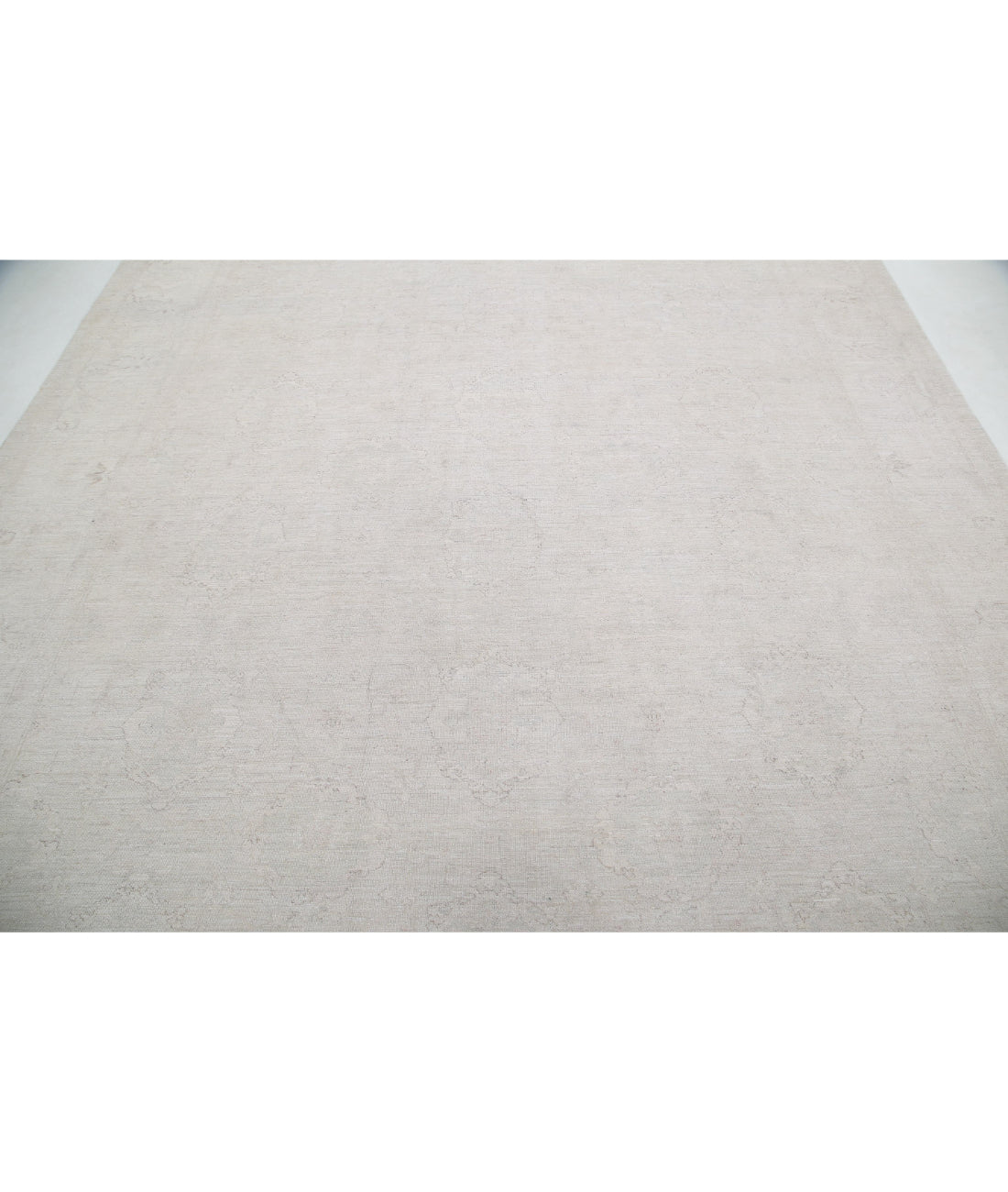 Hand Knotted Fine Serenity Wool Rug - 8'11'' x 11'10'' 8'11'' x 11'10'' (268 X 355) / Ivory / Taupe