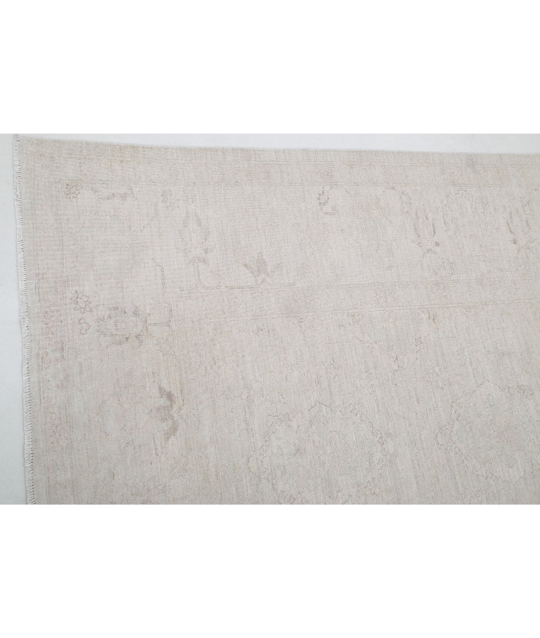 Hand Knotted Fine Serenity Wool Rug - 8'11'' x 11'10'' 8'11'' x 11'10'' (268 X 355) / Ivory / Taupe