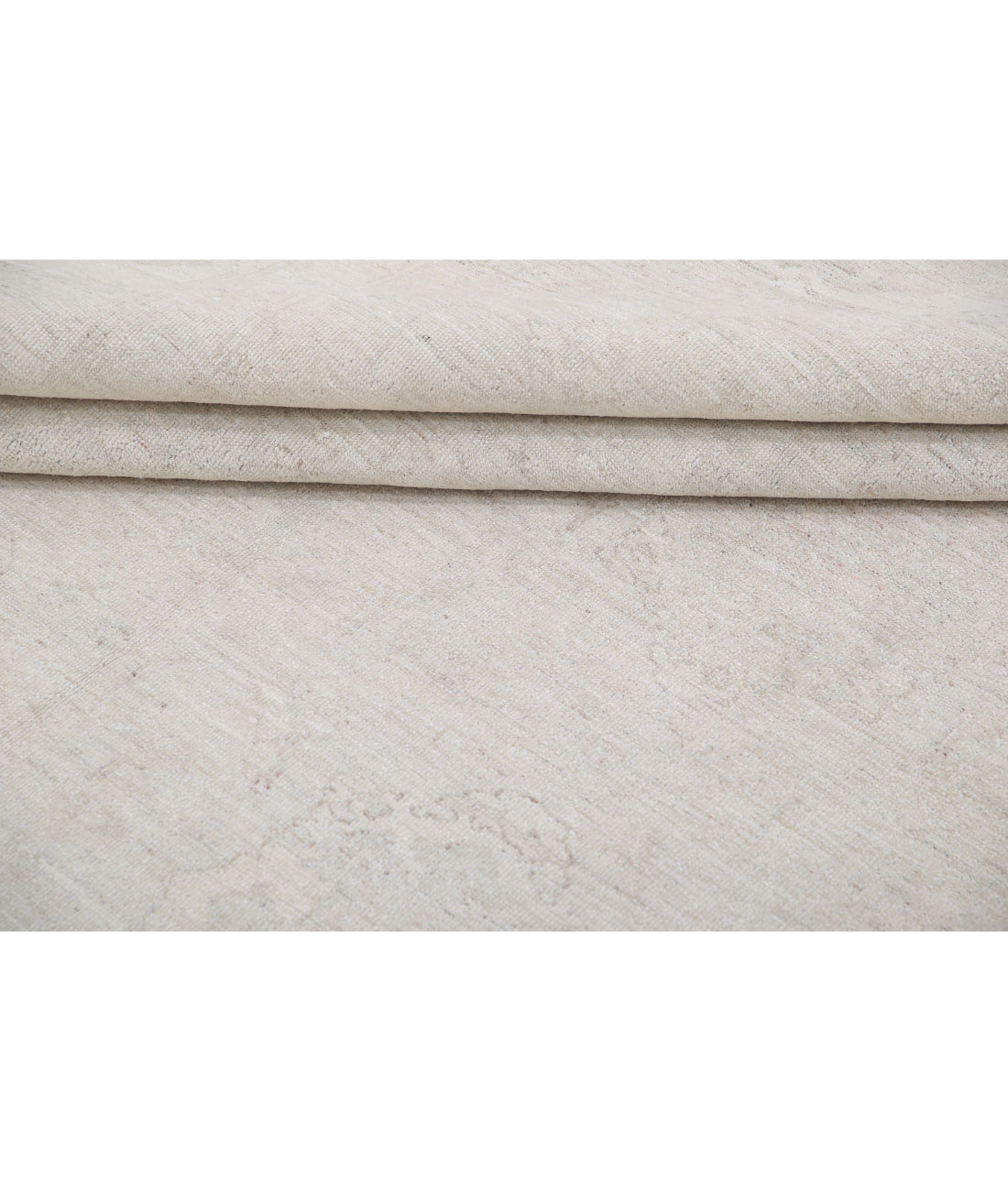 Hand Knotted Fine Serenity Wool Rug - 8'11'' x 11'10'' 8'11'' x 11'10'' (268 X 355) / Ivory / Taupe