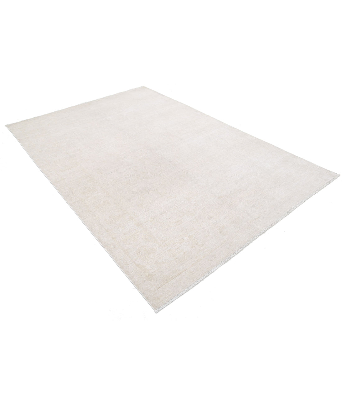Hand Knotted Fine Serenity Wool Rug - 5'11'' x 8'9'' 5'11'' x 8'9'' (178 X 263) / Ivory / Ivory