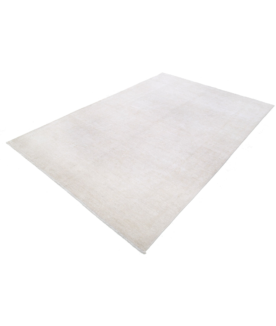 Hand Knotted Fine Serenity Wool Rug - 5'11'' x 8'9'' 5'11'' x 8'9'' (178 X 263) / Ivory / Ivory
