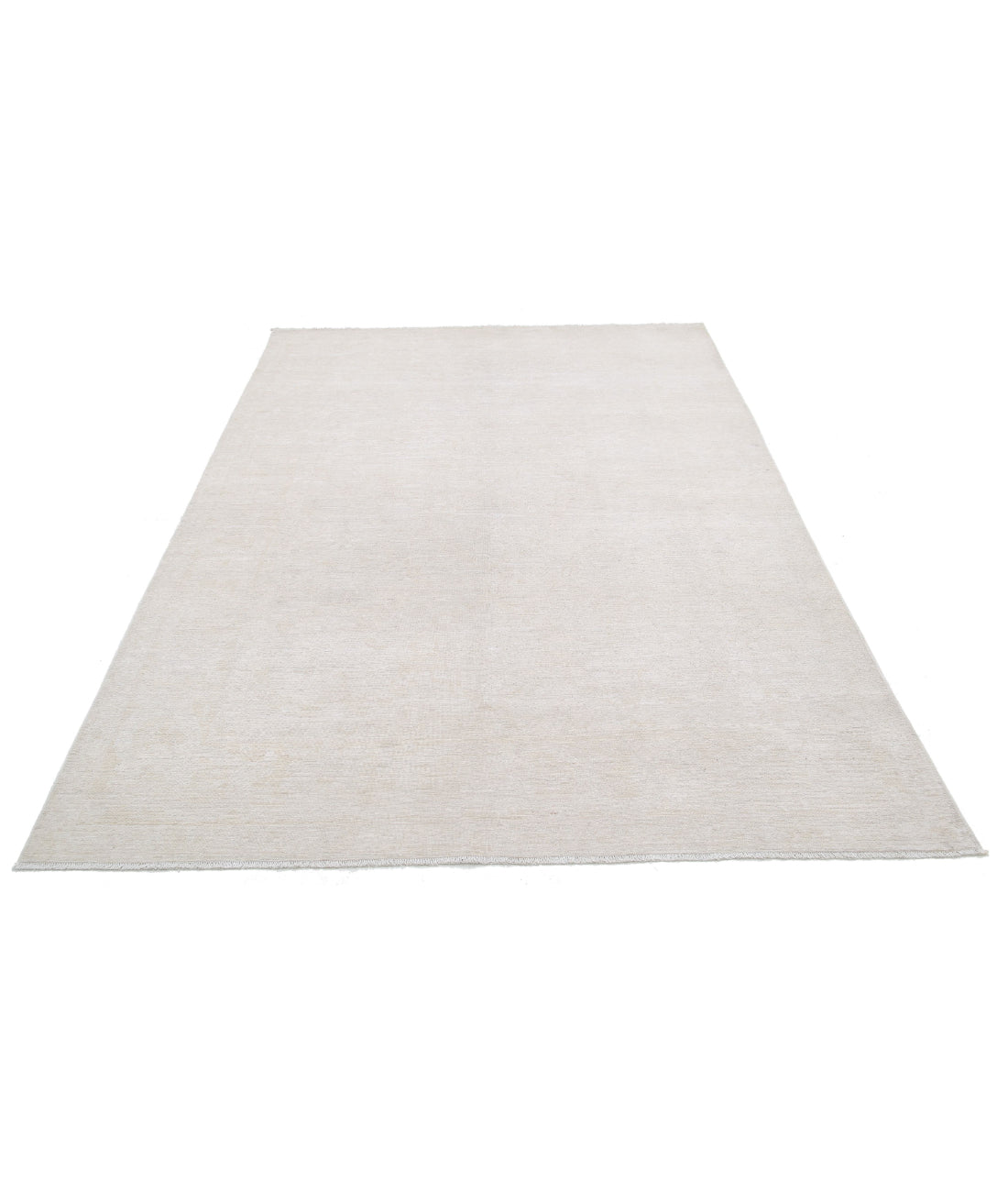 Hand Knotted Fine Serenity Wool Rug - 5'11'' x 8'9'' 5'11'' x 8'9'' (178 X 263) / Ivory / Ivory