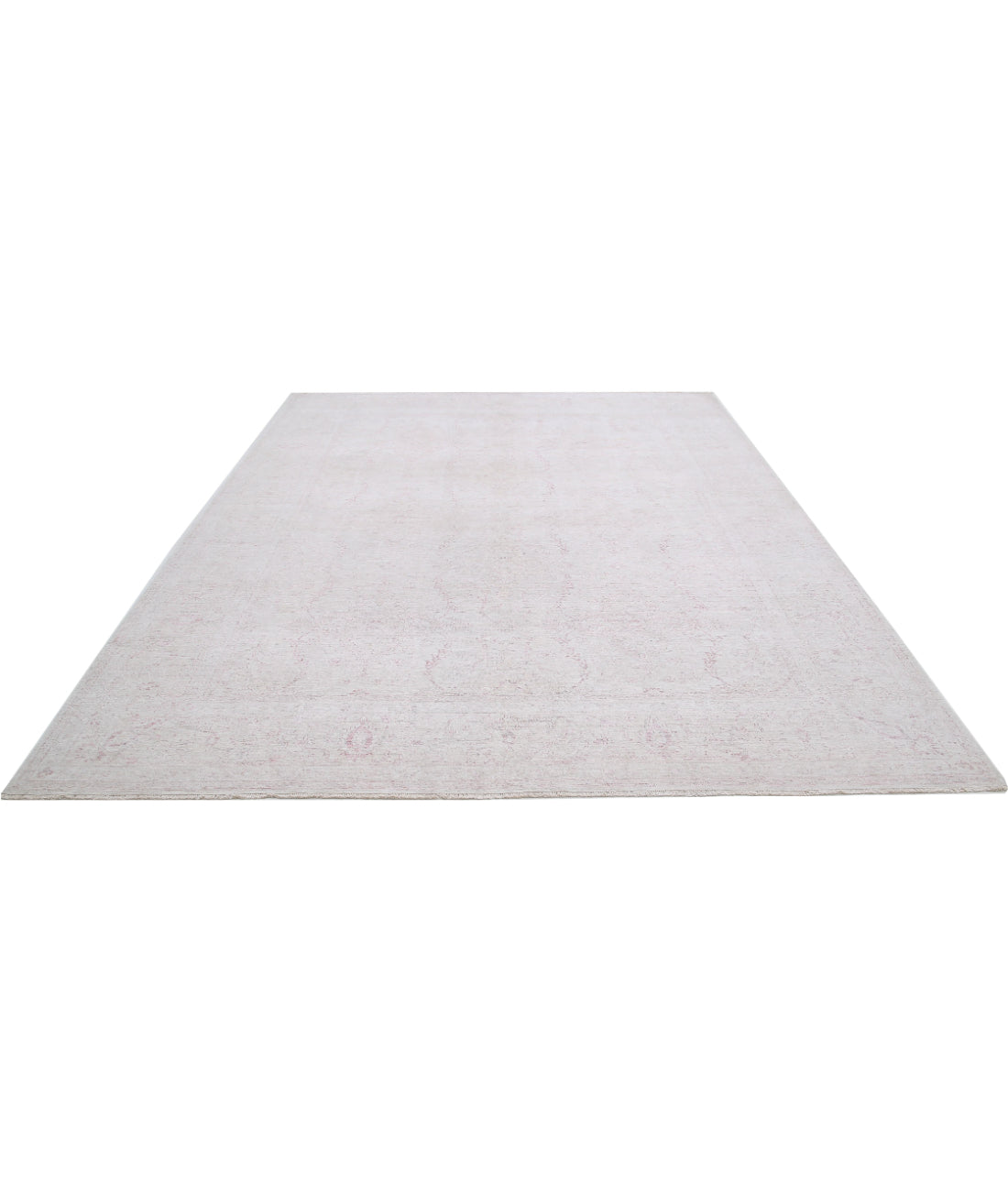 Hand Knotted Fine Serenity Wool Rug - 9'1'' x 11'2'' 9'1'' x 11'2'' (273 X 335) / Ivory / Ivory