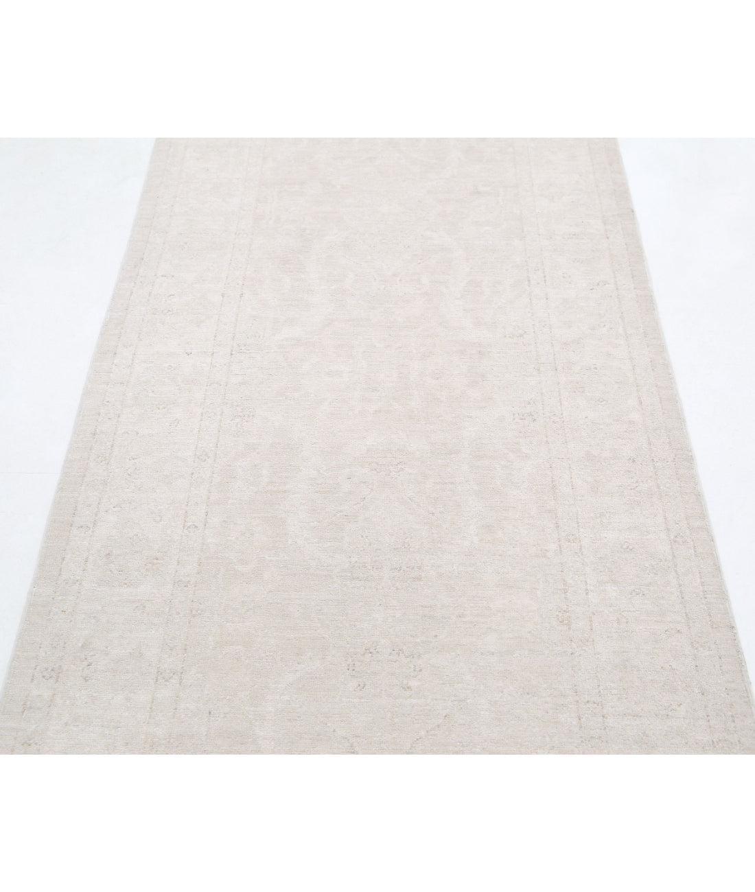 Hand Knotted Fine Serenity Wool Rug - 3'1'' x 10'6'' 3'1'' x 10'6'' (93 X 315) / Taupe / Ivory
