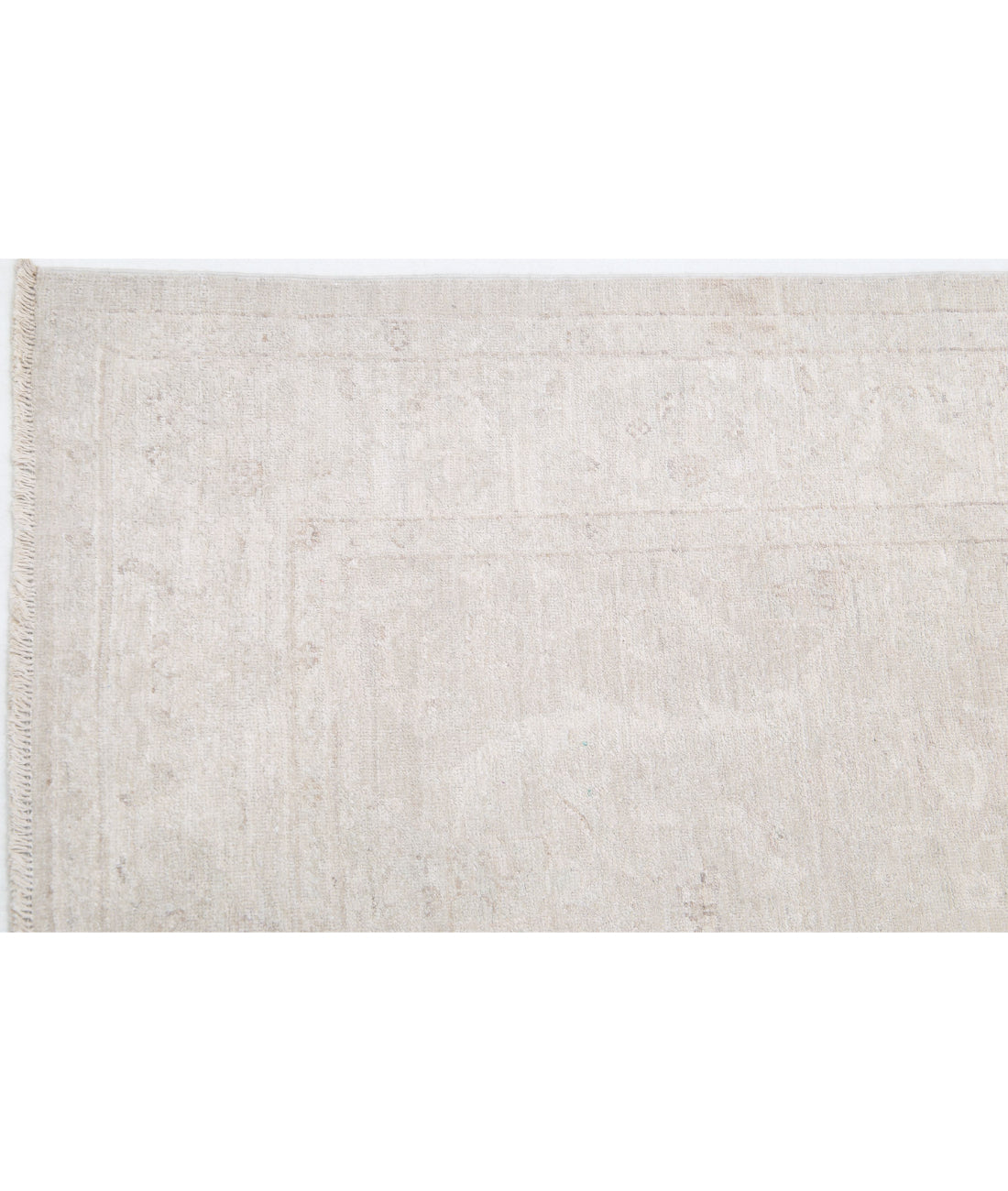 Hand Knotted Fine Serenity Wool Rug - 3'1'' x 10'6'' 3'1'' x 10'6'' (93 X 315) / Taupe / Ivory