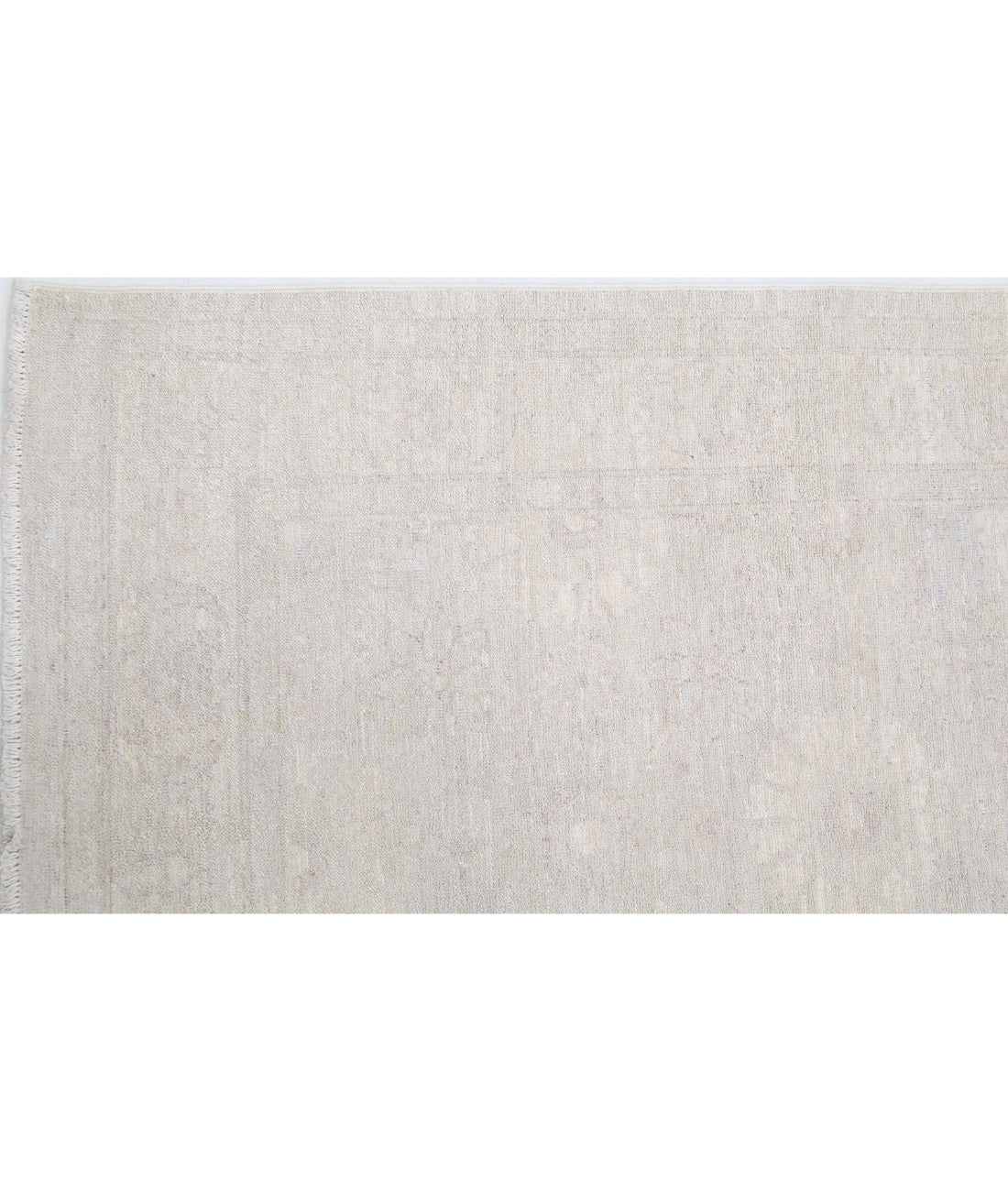 Hand Knotted Fine Serenity Wool Rug - 2'10'' x 10'0'' 2'10'' x 10'0'' (85 X 300) / Grey / Ivory