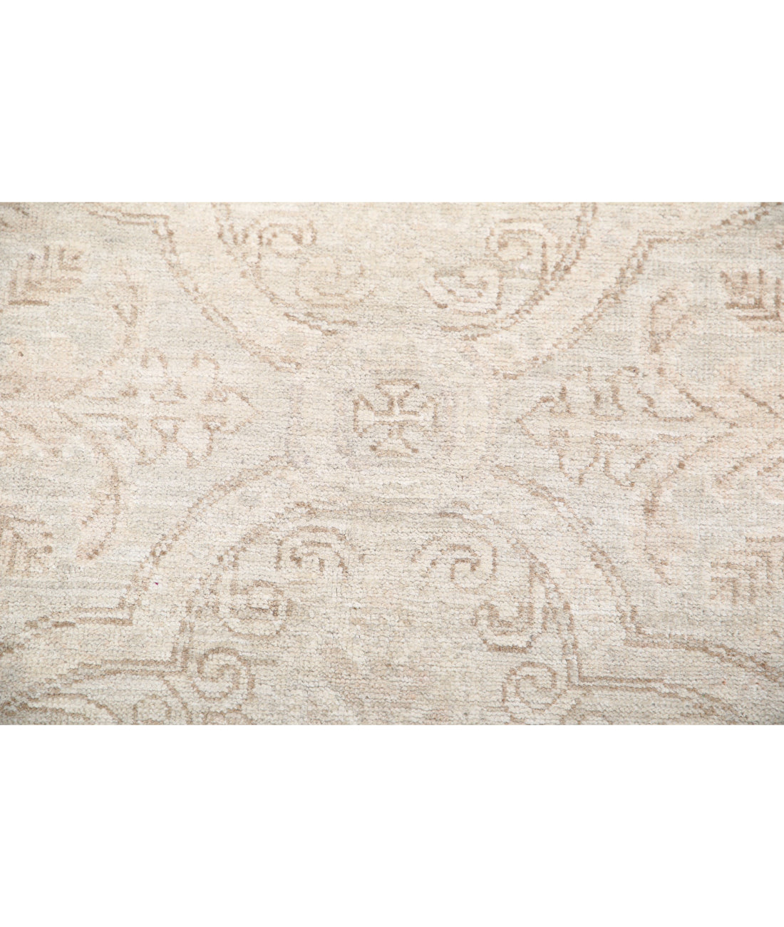 Hand Knotted Fine Serenity Wool Rug - 3'0'' x 10'1'' 3'0'' x 10'1'' (90 X 303) / Grey / Ivory