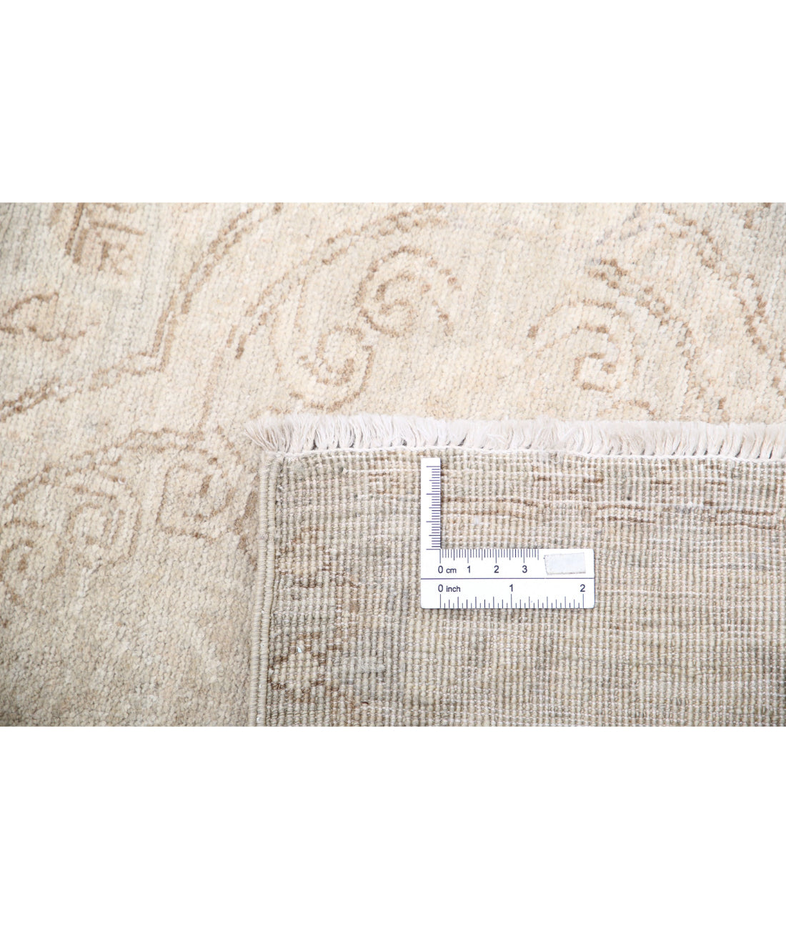 Hand Knotted Fine Serenity Wool Rug - 3'0'' x 10'1'' 3'0'' x 10'1'' (90 X 303) / Grey / Ivory