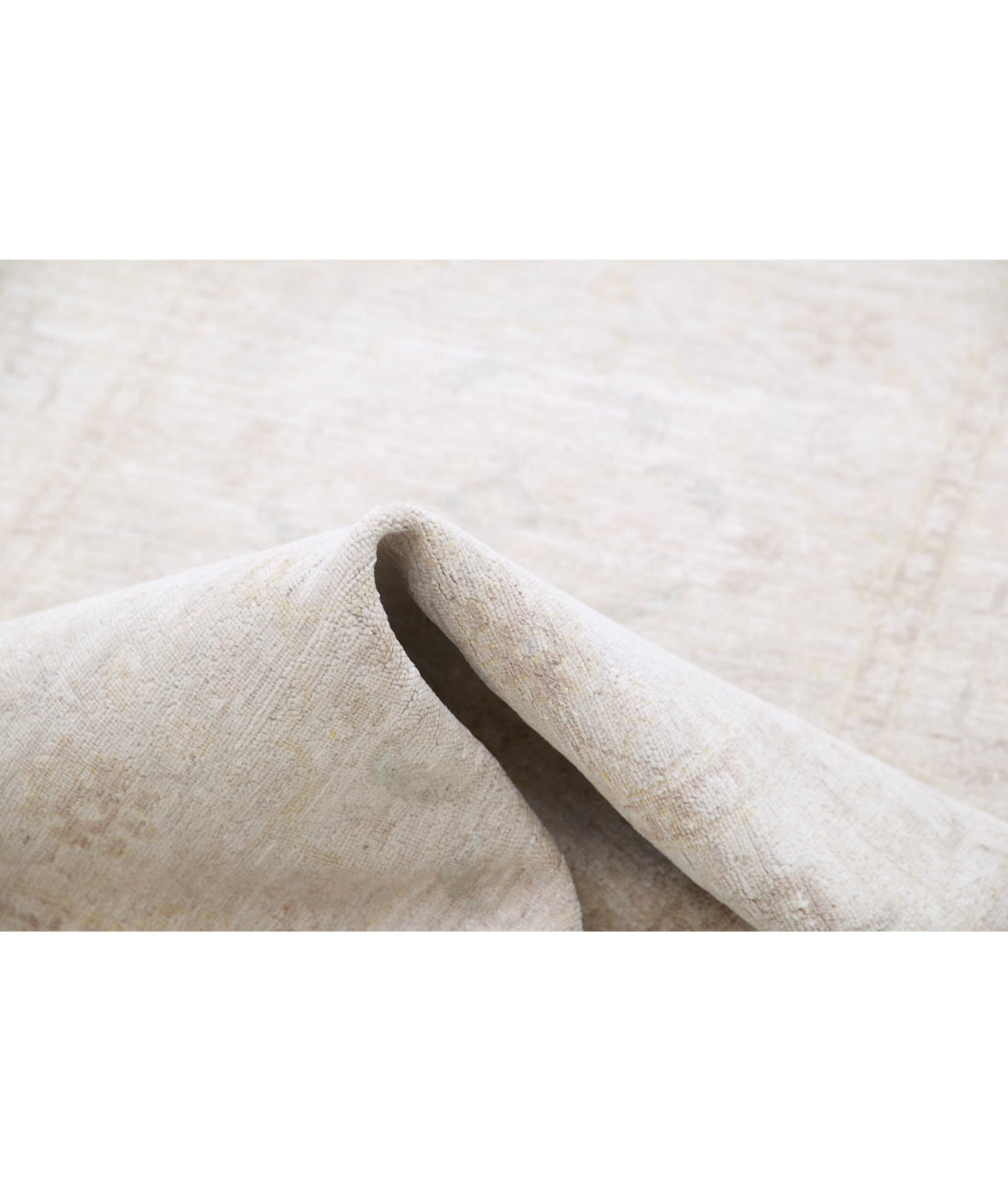 Hand Knotted Fine Serenity Wool Rug - 3'4'' x 9'10'' 3'4'' x 9'10'' (100 X 295) / Ivory / Taupe