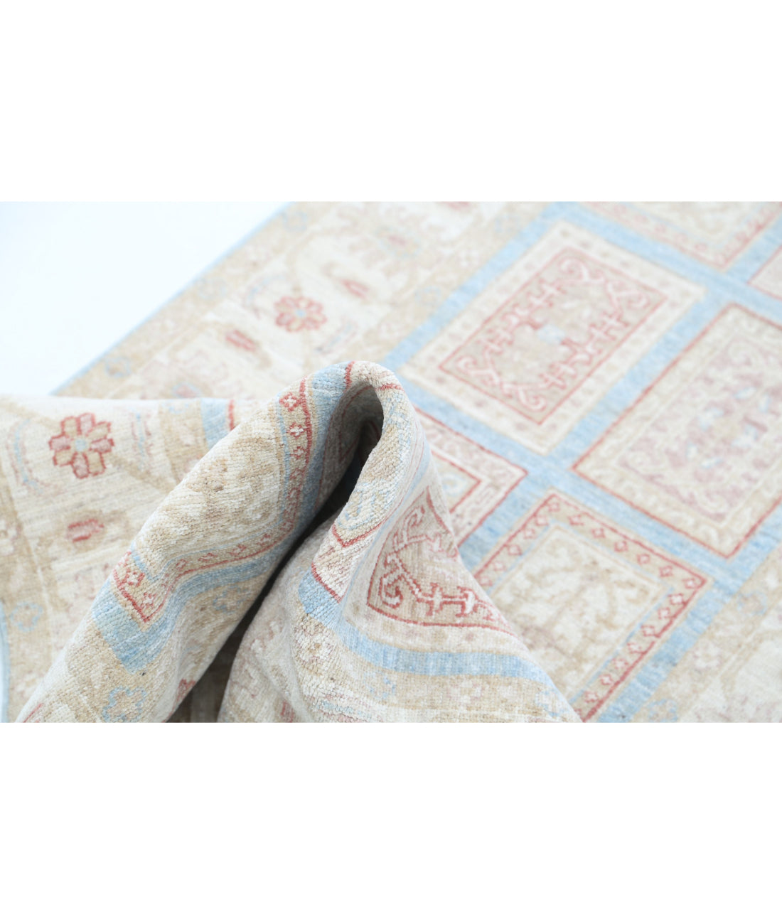 Hand Knotted Serenity Wool Rug - 2'7'' x 10'1'' 2'7'' x 10'1'' (78 X 303) / Blue / Ivory