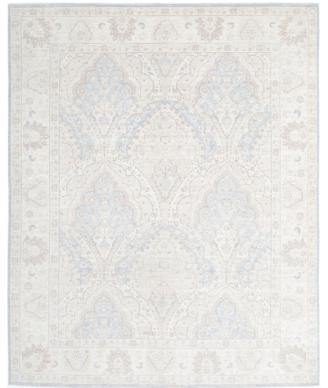 Hand Knotted Fine Serenity Wool Rug - 8'0'' x 9'9''