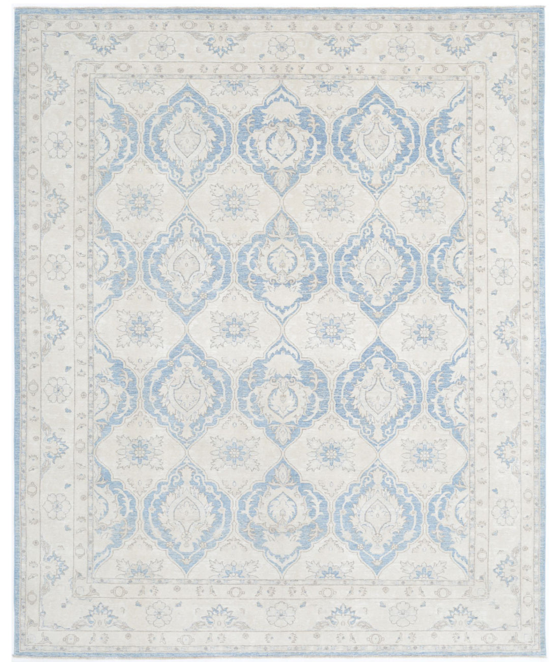 Hand Knotted Fine Serenity Wool Rug - 9'2'' x 11'4''