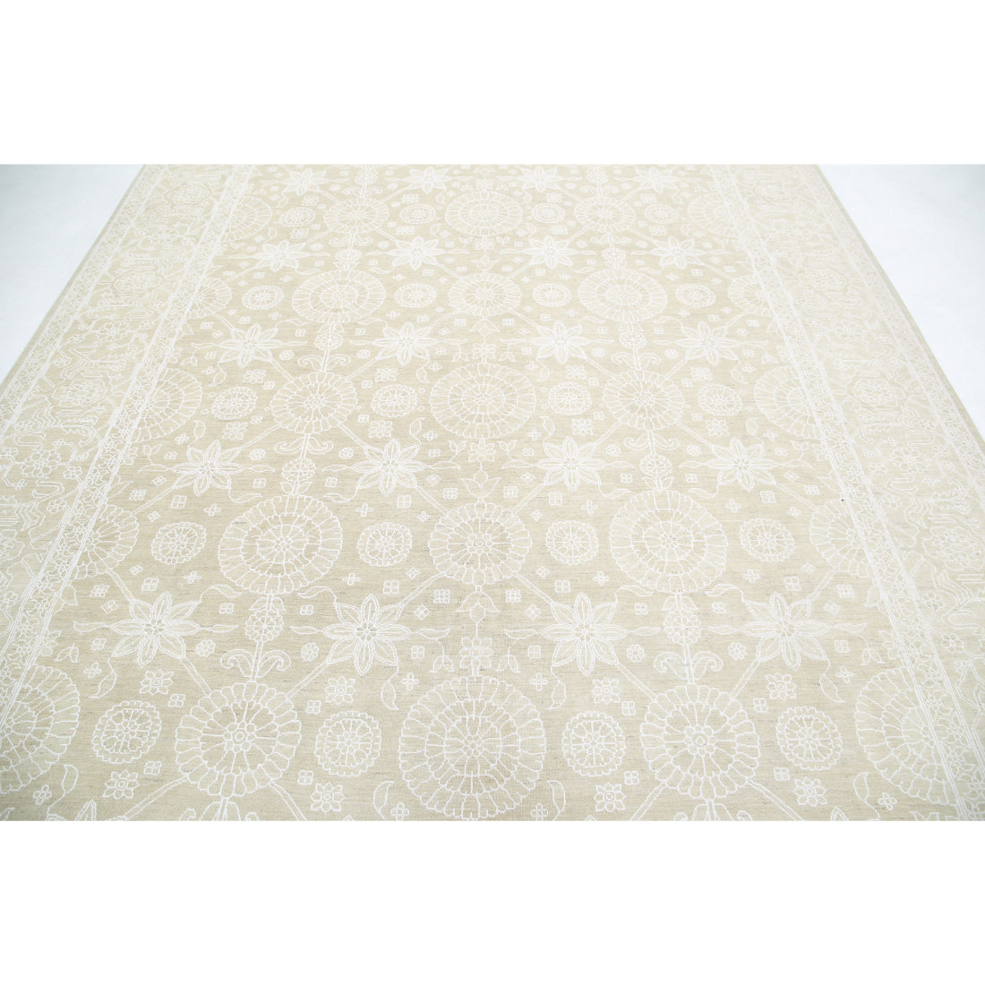 Alfombra de lana fina Serenity anudada a mano - 8'11'' x 12'0''