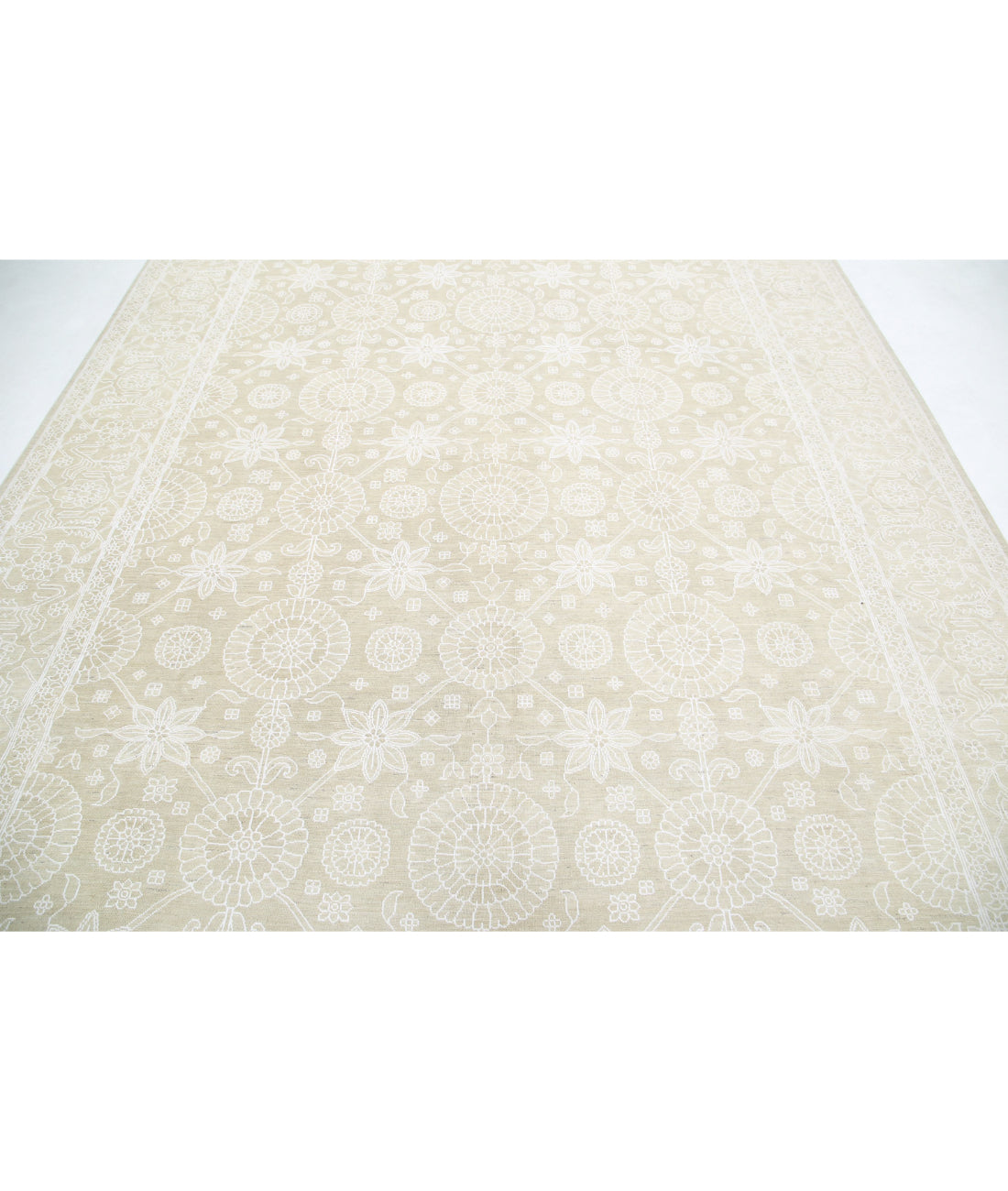 Alfombra de lana fina Serenity anudada a mano - 8'11'' x 12'0''