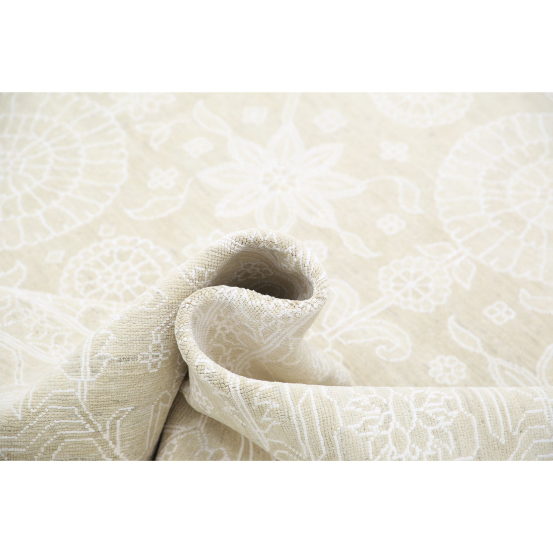 Alfombra de lana fina Serenity anudada a mano - 8'11'' x 12'0''