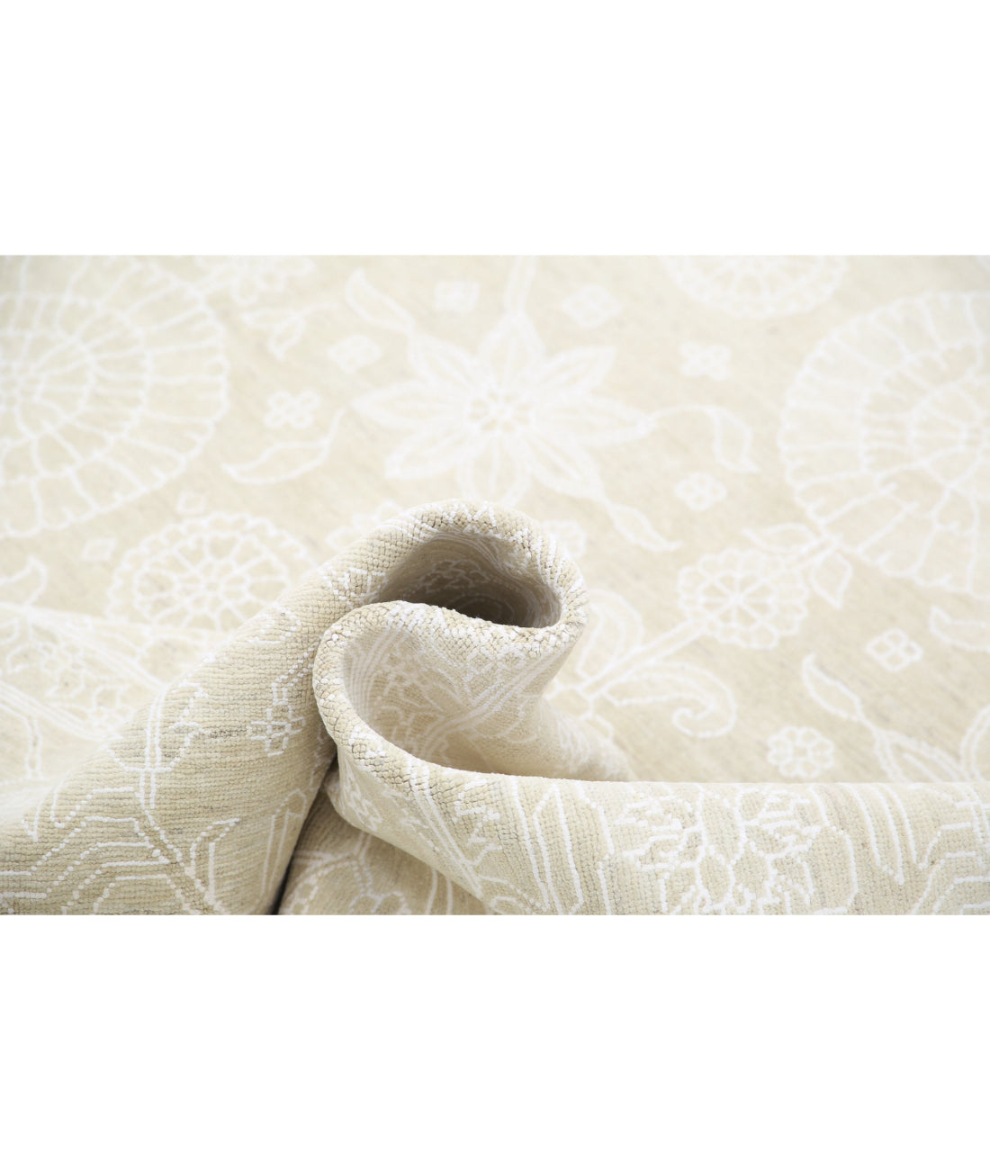 Alfombra de lana fina Serenity anudada a mano - 8'11'' x 12'0''