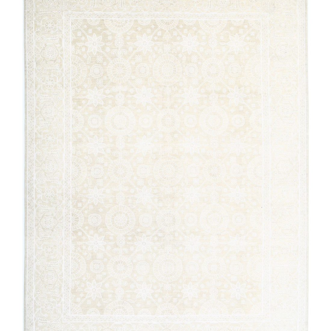 Alfombra de lana fina Serenity anudada a mano - 8'11'' x 12'0''