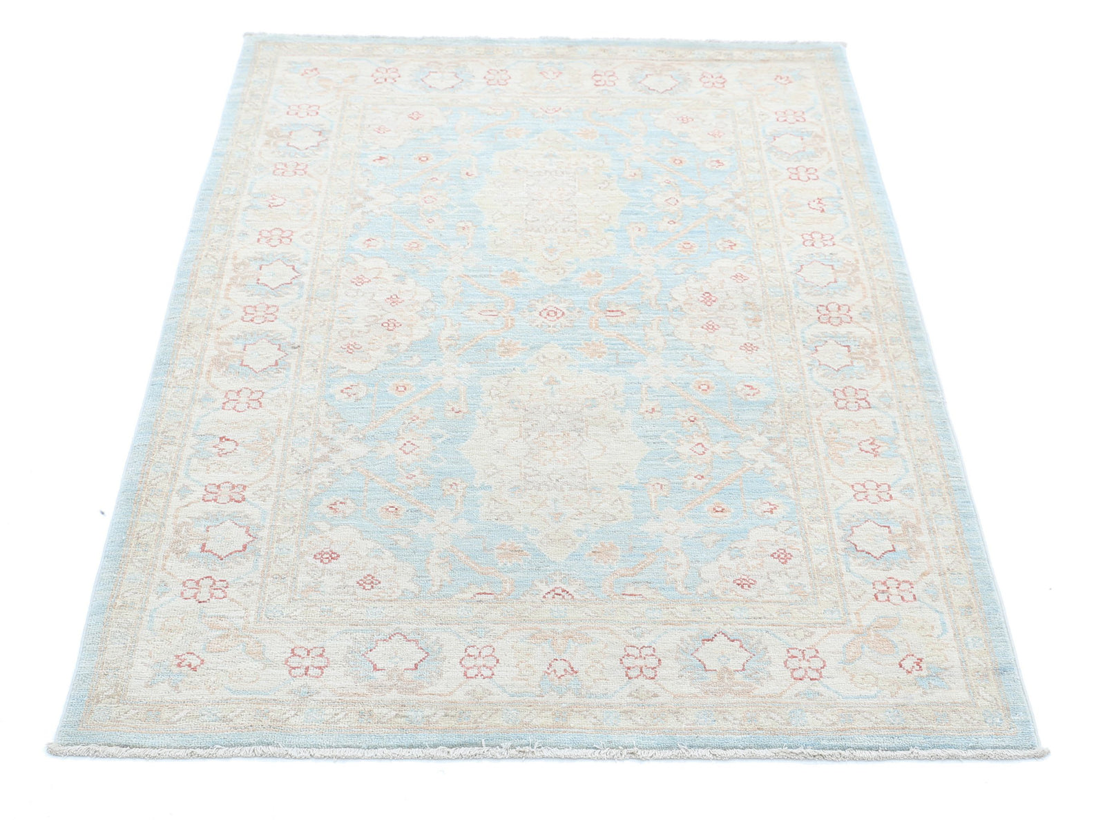 Hand Knotted Fine Serenity Wool Rug - 3'2'' x 4'9''