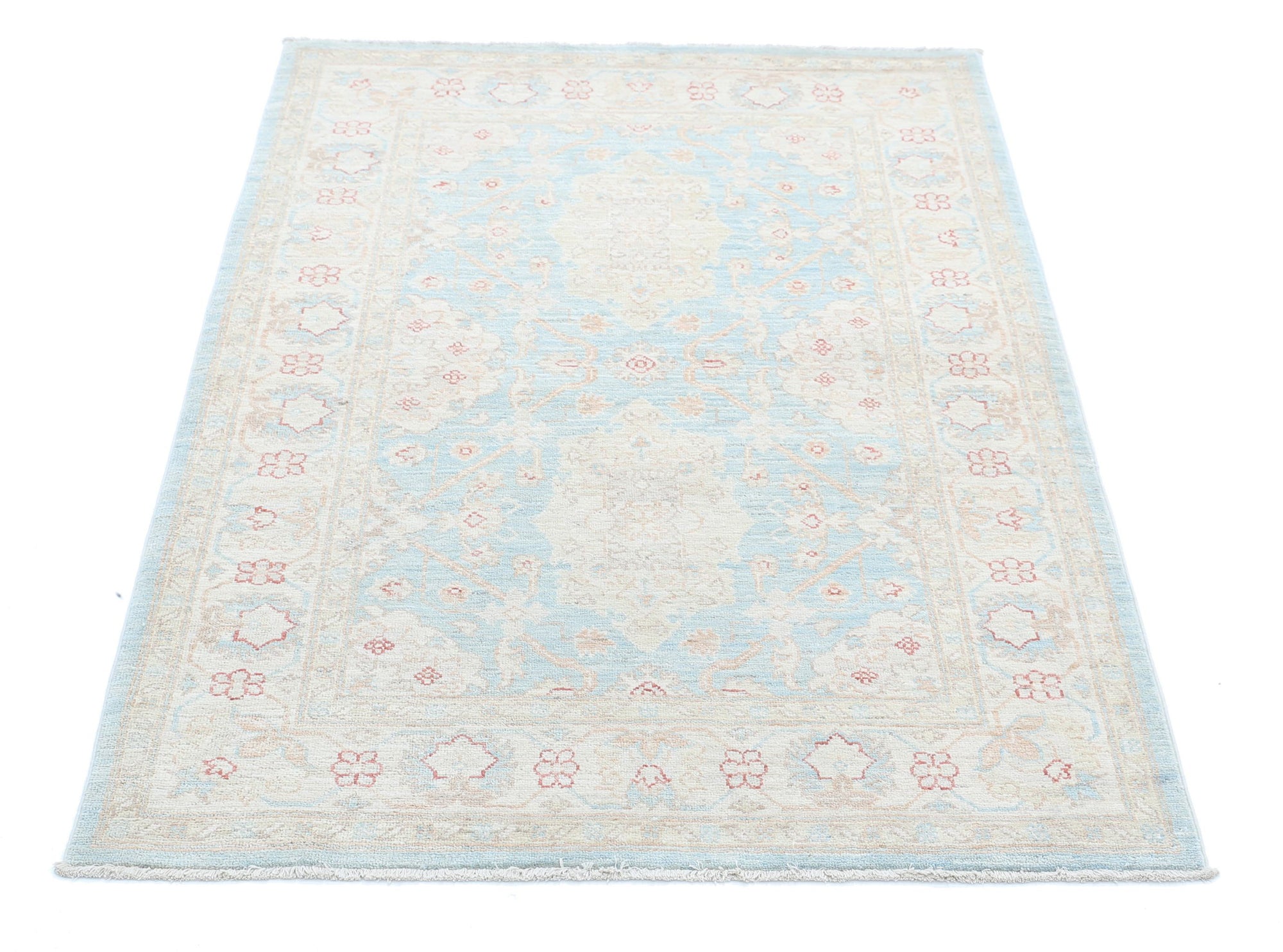 Hand Knotted Fine Serenity Wool Rug - 3'2'' x 4'9''