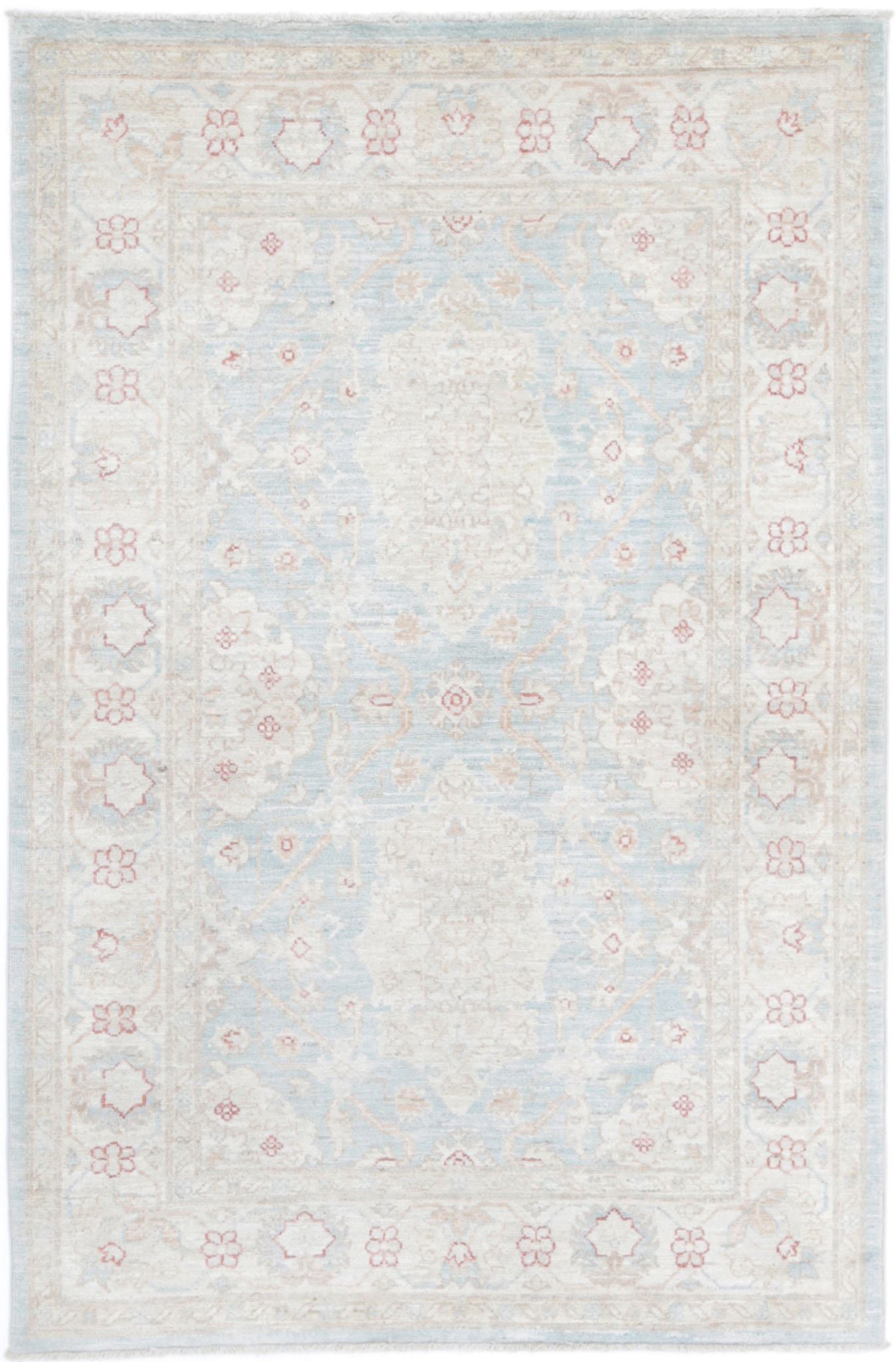 Hand Knotted Fine Serenity Wool Rug - 3'2'' x 4'9''