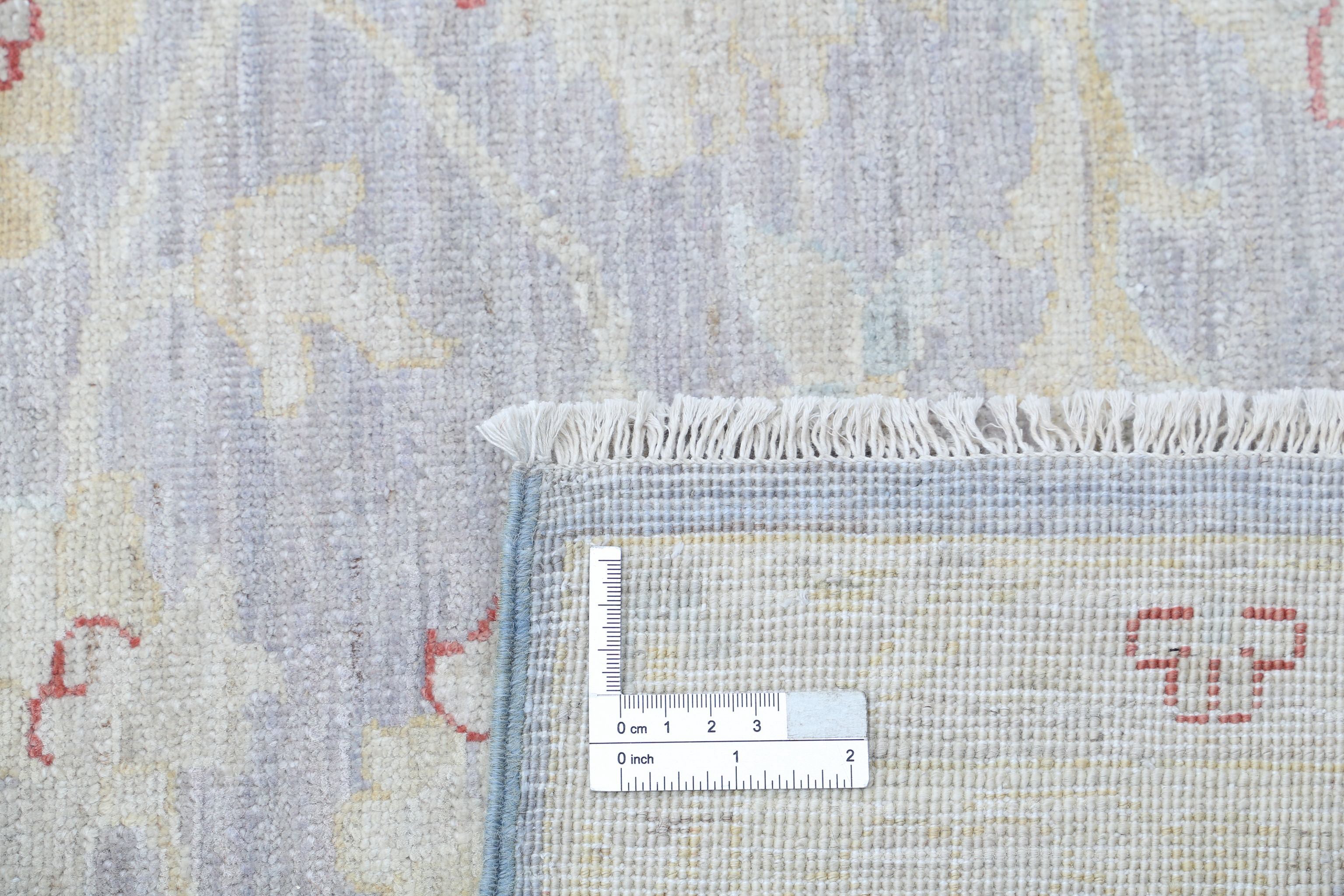 Alfombra de lana fina Serenity anudada a mano - 2'9'' x 10'9''
