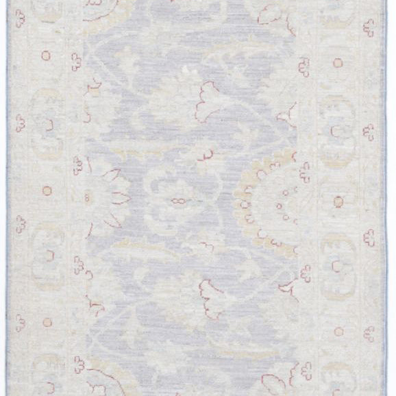 Alfombra de lana fina Serenity anudada a mano - 2'9'' x 10'9''